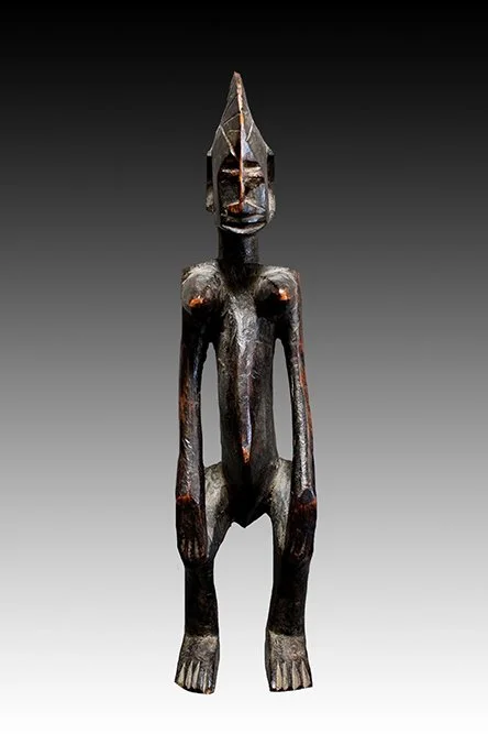 Bamana figure, fine wood carvings from Mali.  www.intriguegallery.com