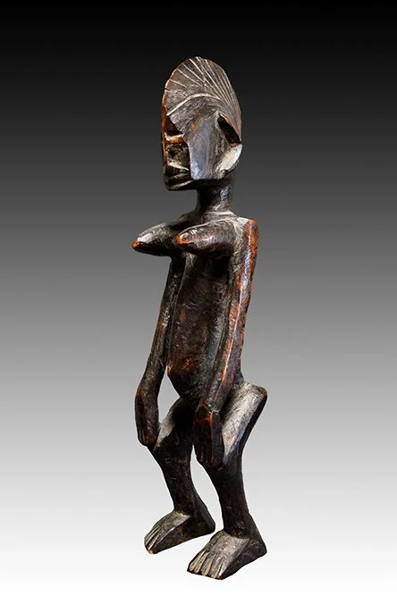 Bamana figure, Mali, African tribal wood carvings.  www.intriguegallery.com