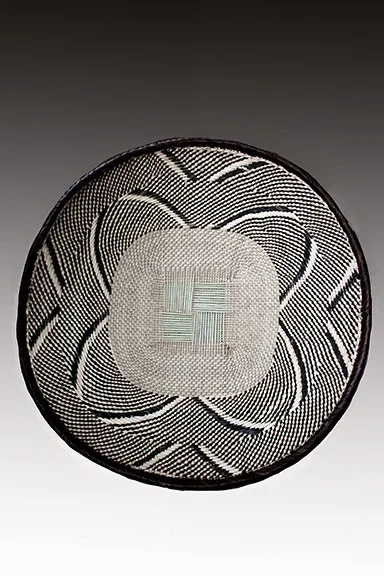 Traditional Tonga Binga woven basket from Zimbabwe.  www.intriguegallery.com