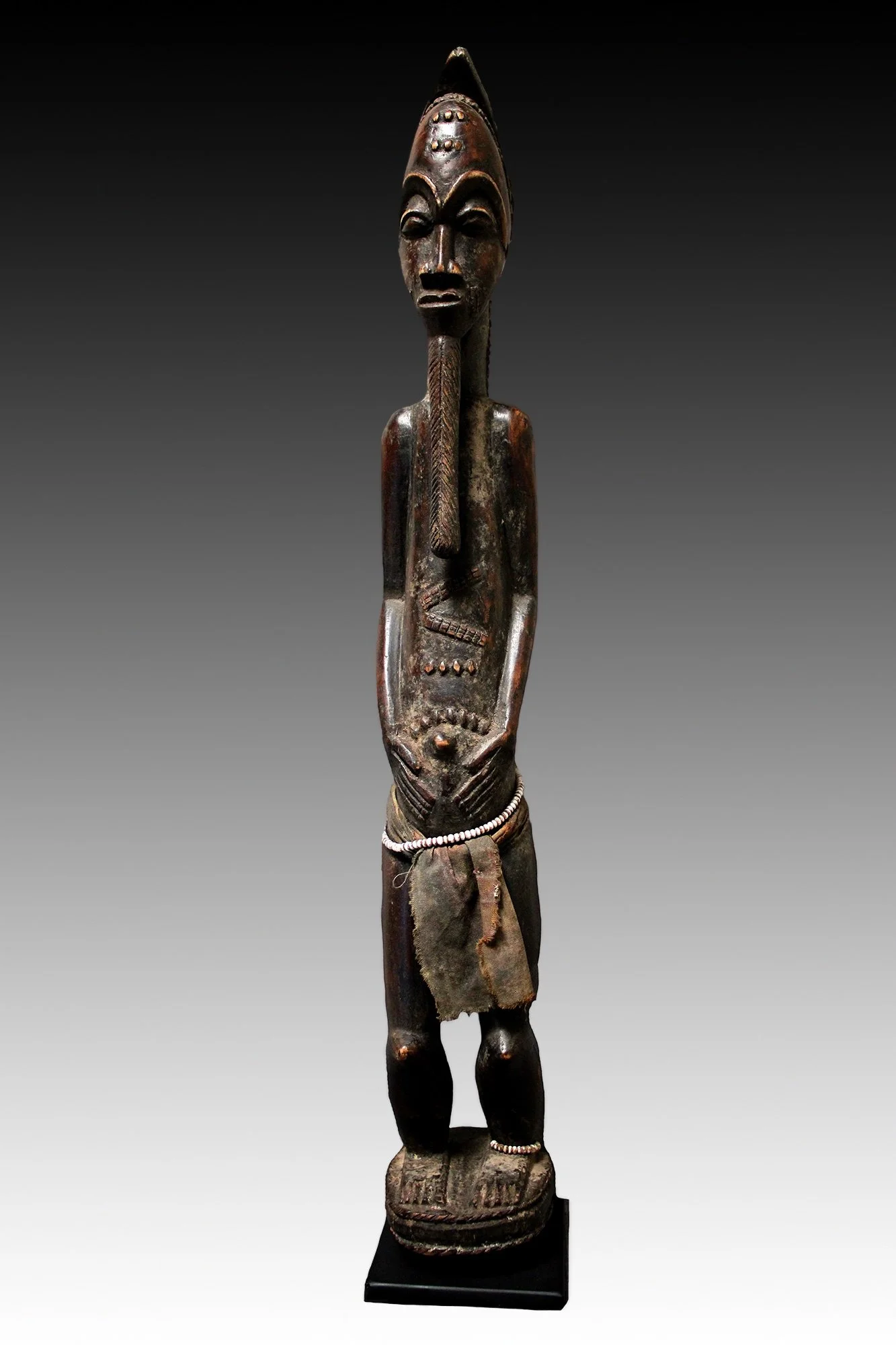 Baule spirit husband figure, Ivory Coast, representing the ideal man.  www.intriguegallery.com