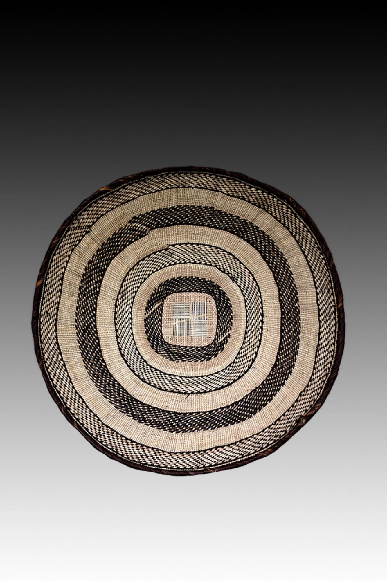 Vintage Tonga Basket, made from grass, reeds and sisal