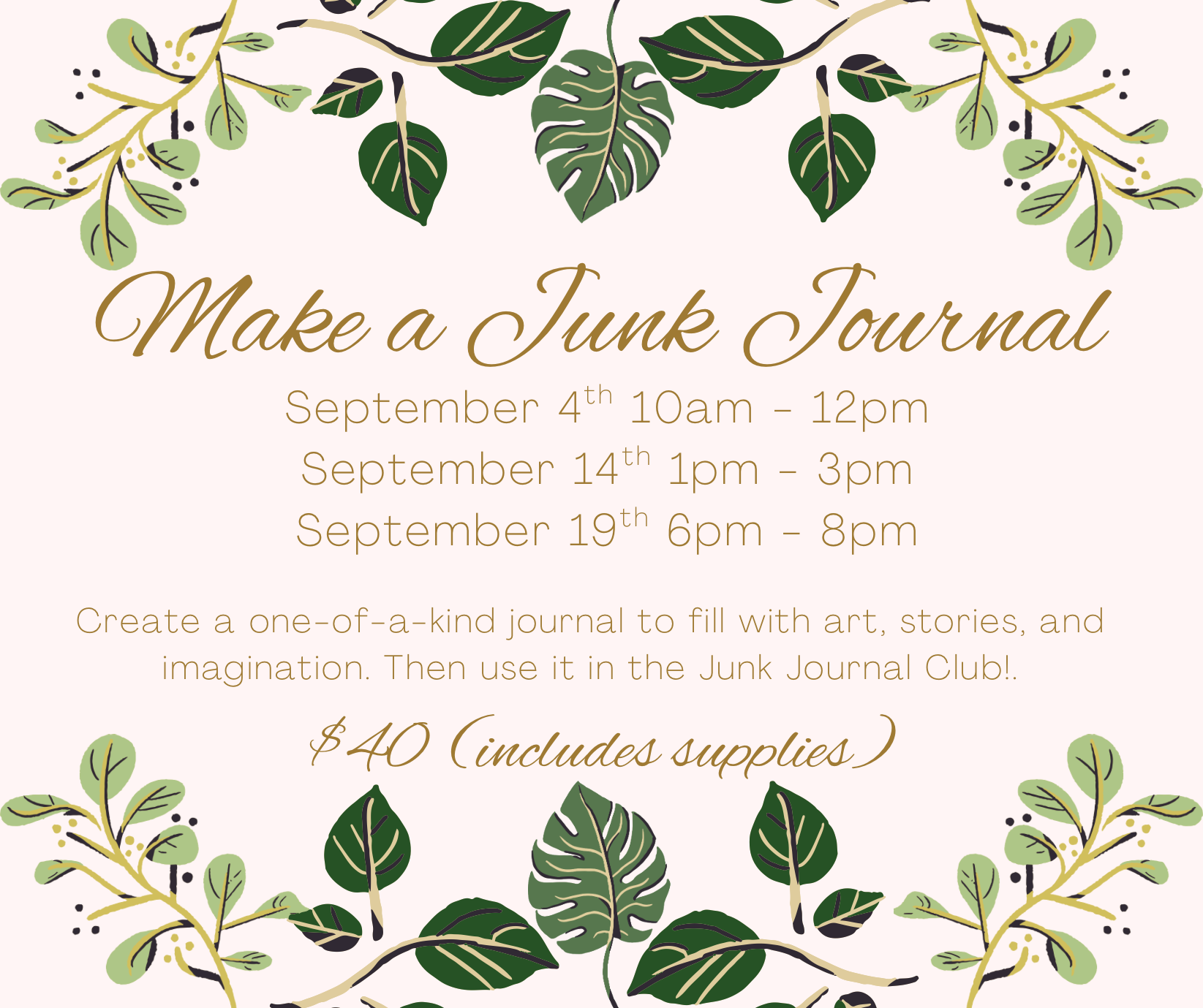 Make a Junk Journal 9/14