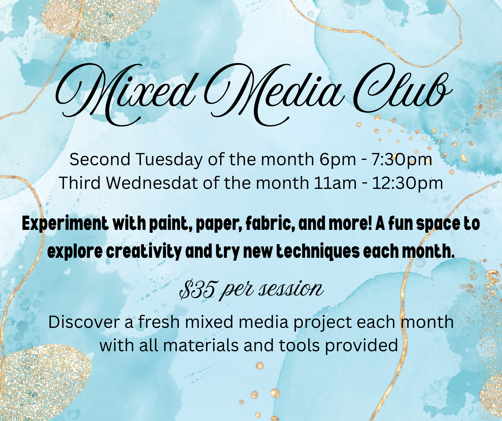 Mixed Media Club 9/17
