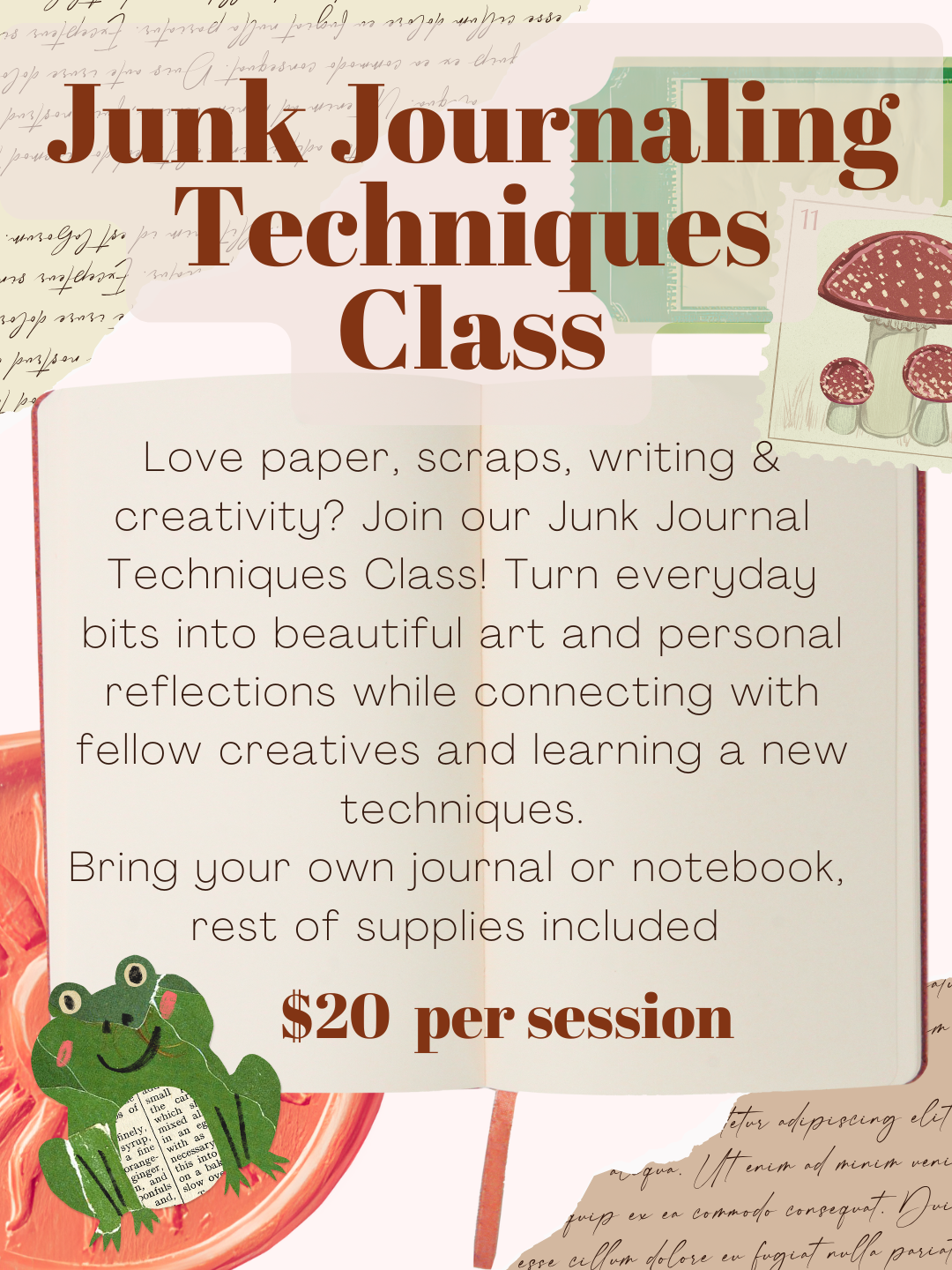 Junk Journal Techniques Class