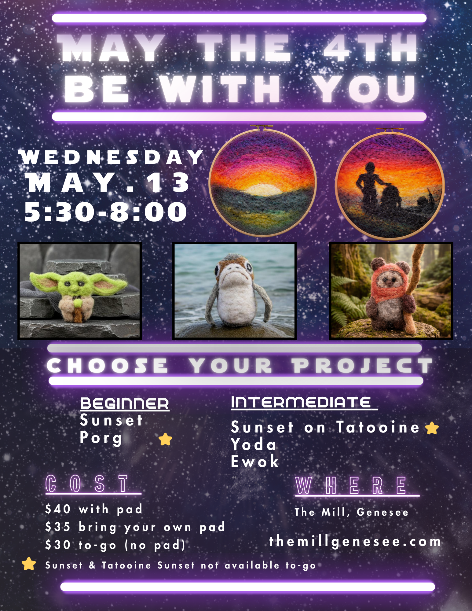 Needle Felting    5:30-8 p.m.