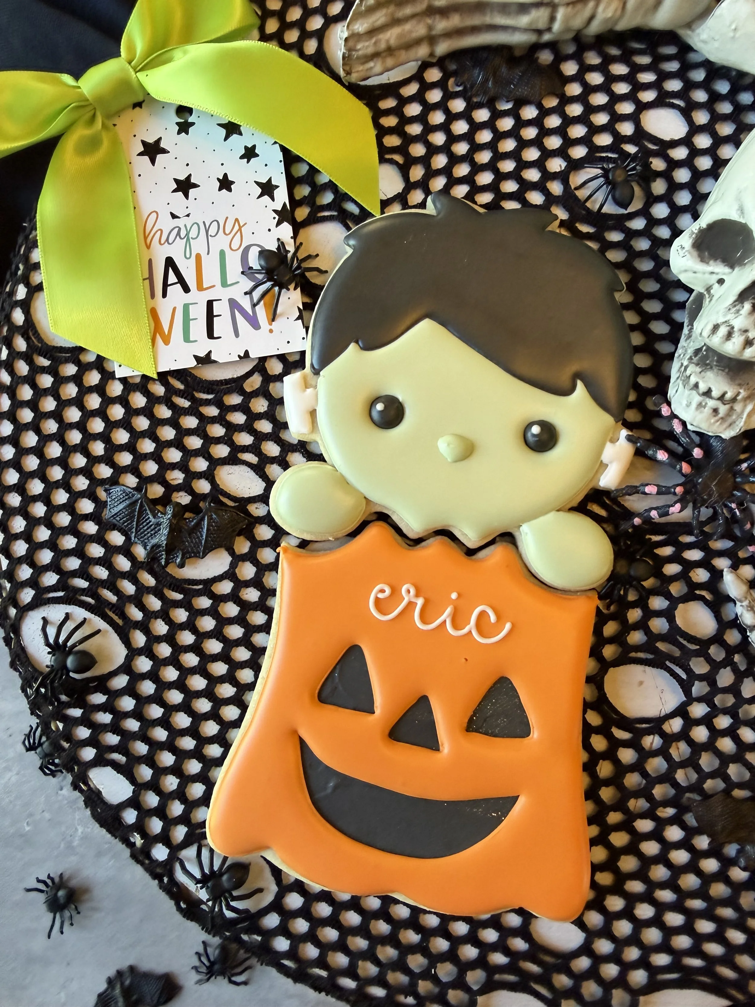 Custom Name Frankenstein - 2 Cookies