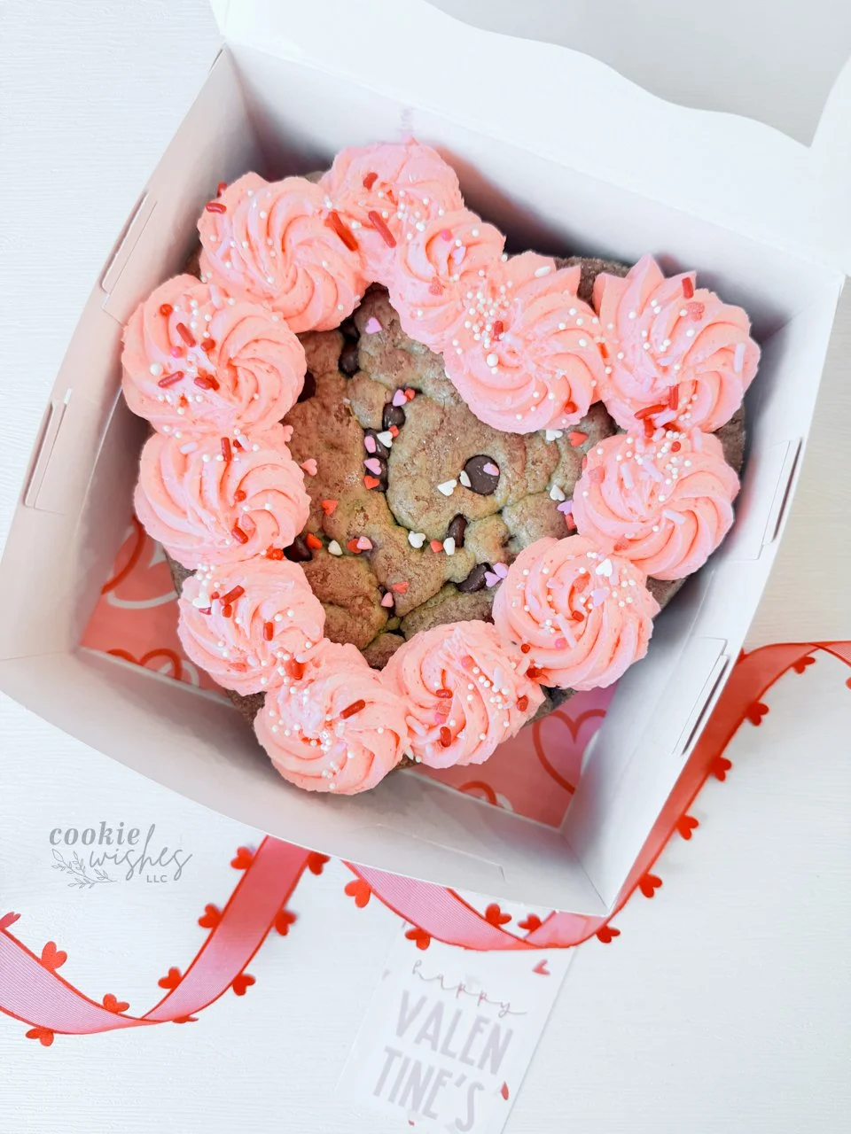 Mini Heart Cookie Cake