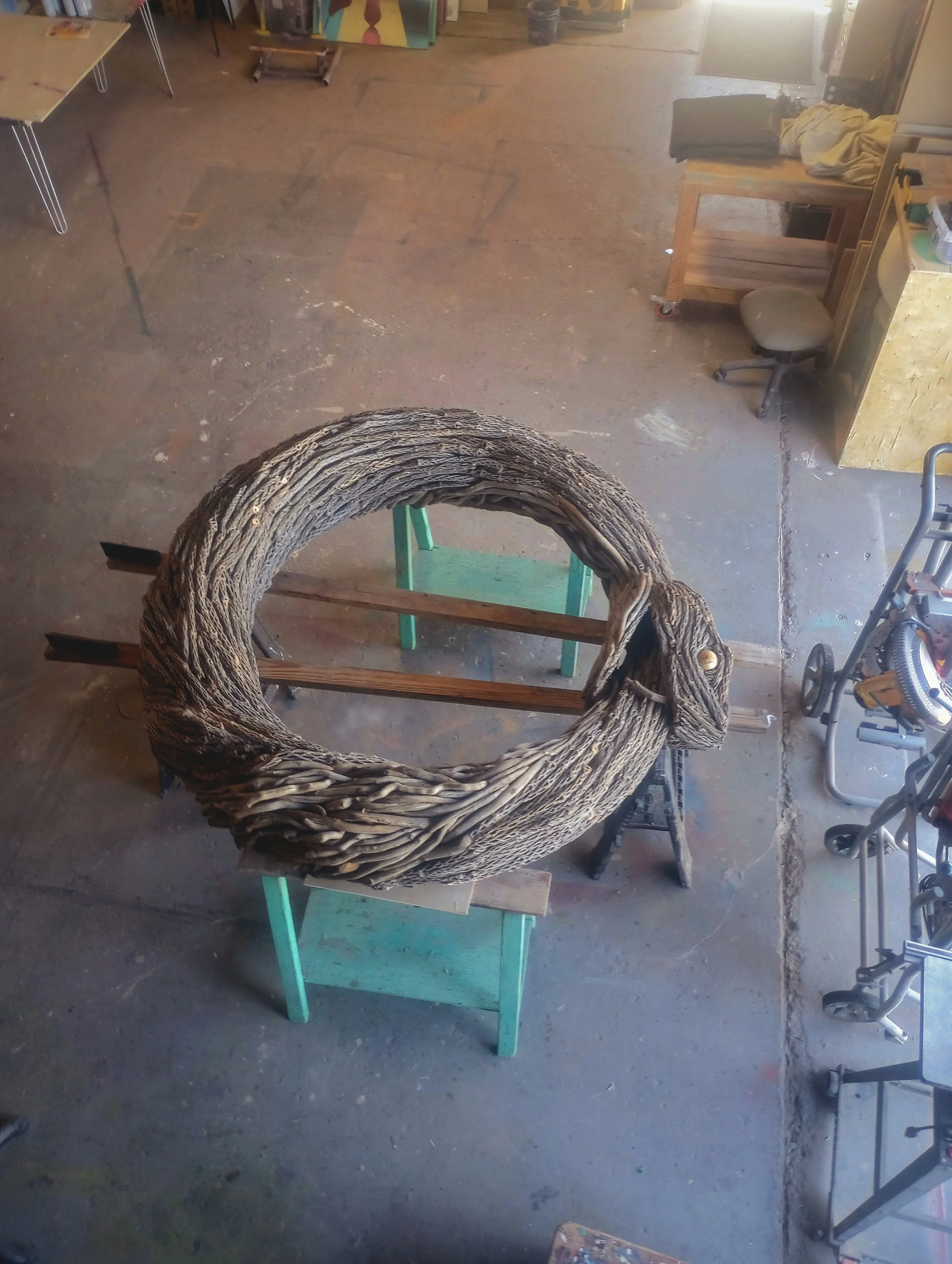 Ouroboros receiving touch ups in the studio / October 2025