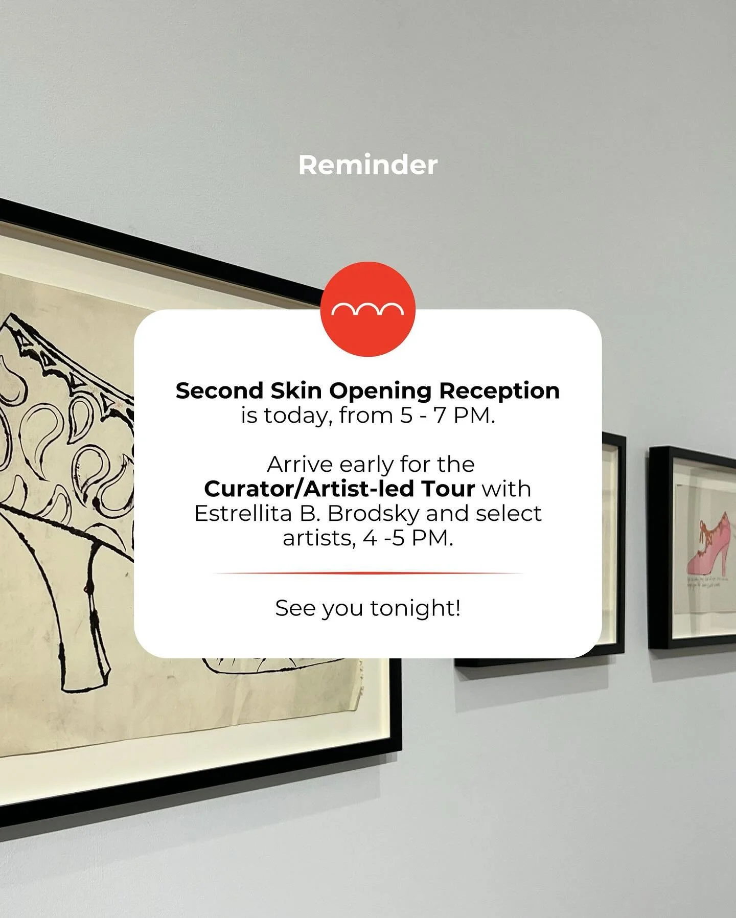 Celebrate the opening of Second Skin with us TONIGHT! 🎉

Join us for a Curator/Artist-led Tour at 4 PM with Estrellita B. Brodsky and artists Felix Beaudry, Andr&eacute;s Bedoya, and Milagros de la Torre, followed by the Opening Reception from 5&nda