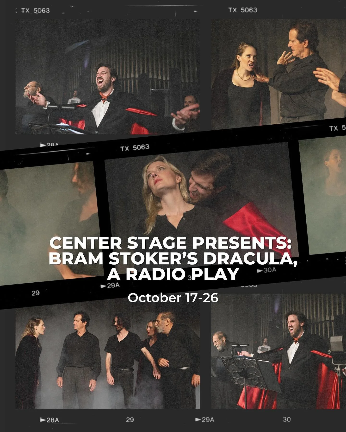 Center Stage brings Bram Stoker&rsquo;s brooding tale of Dracula to life at SAC in a haunting radio play adaptation by Philip Grecian. 🧛&zwj;♂️🎃👻

Faithful to its gothic roots, this limited run invites audiences to listen, imagine, and be immersed
