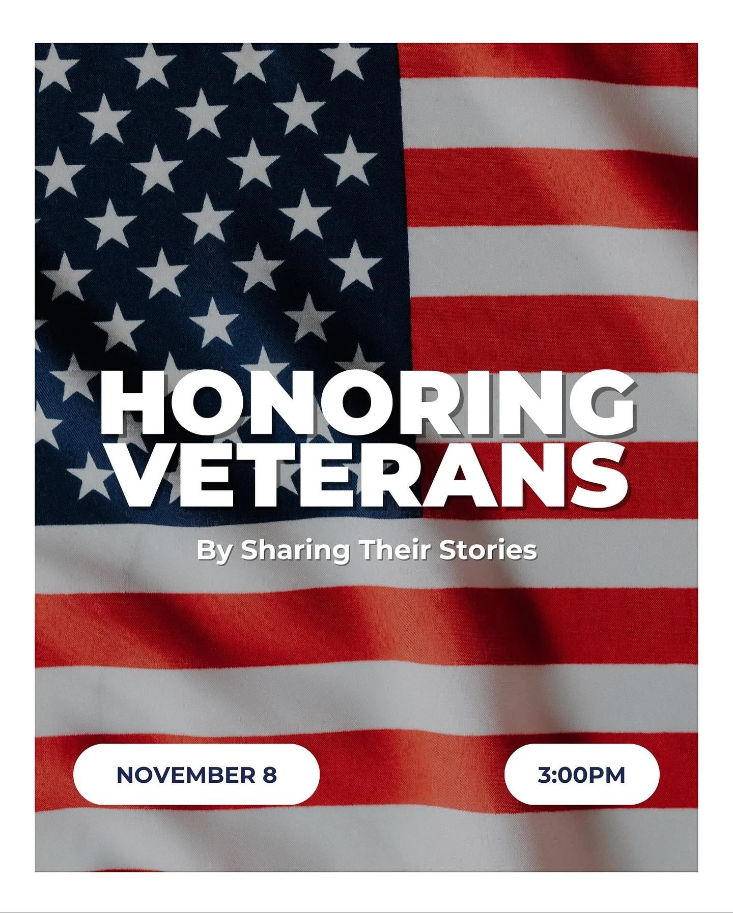 Join us at SAC on Saturday, November 8, from 3–5 PM, as we honor three generations of local Veterans through film and conversation.
We’ll feature short films from the USA Warrior Stories archive, sharing the experiences of:
 πΊπΈ Angeli