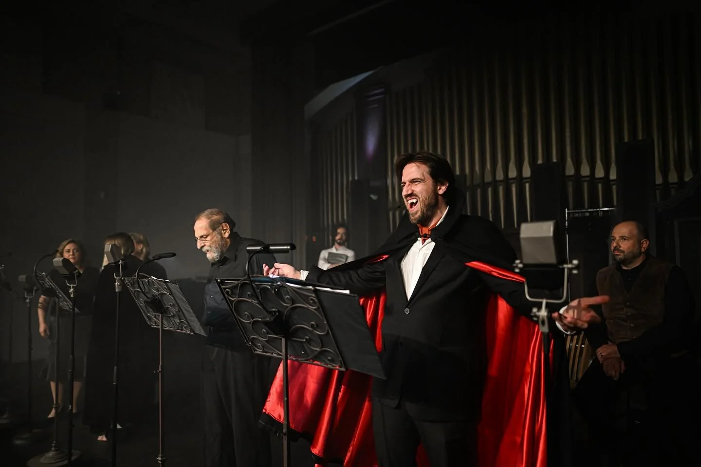 Don’t miss your last chance to sink your teeth into Dracula this weekend! π©Έ
Experience Center Stage Presents: Bram Stoker’s Dracula, A Radio Play — a gothic tale of seduction, power, and eternal life, adapted for the stage by Phil