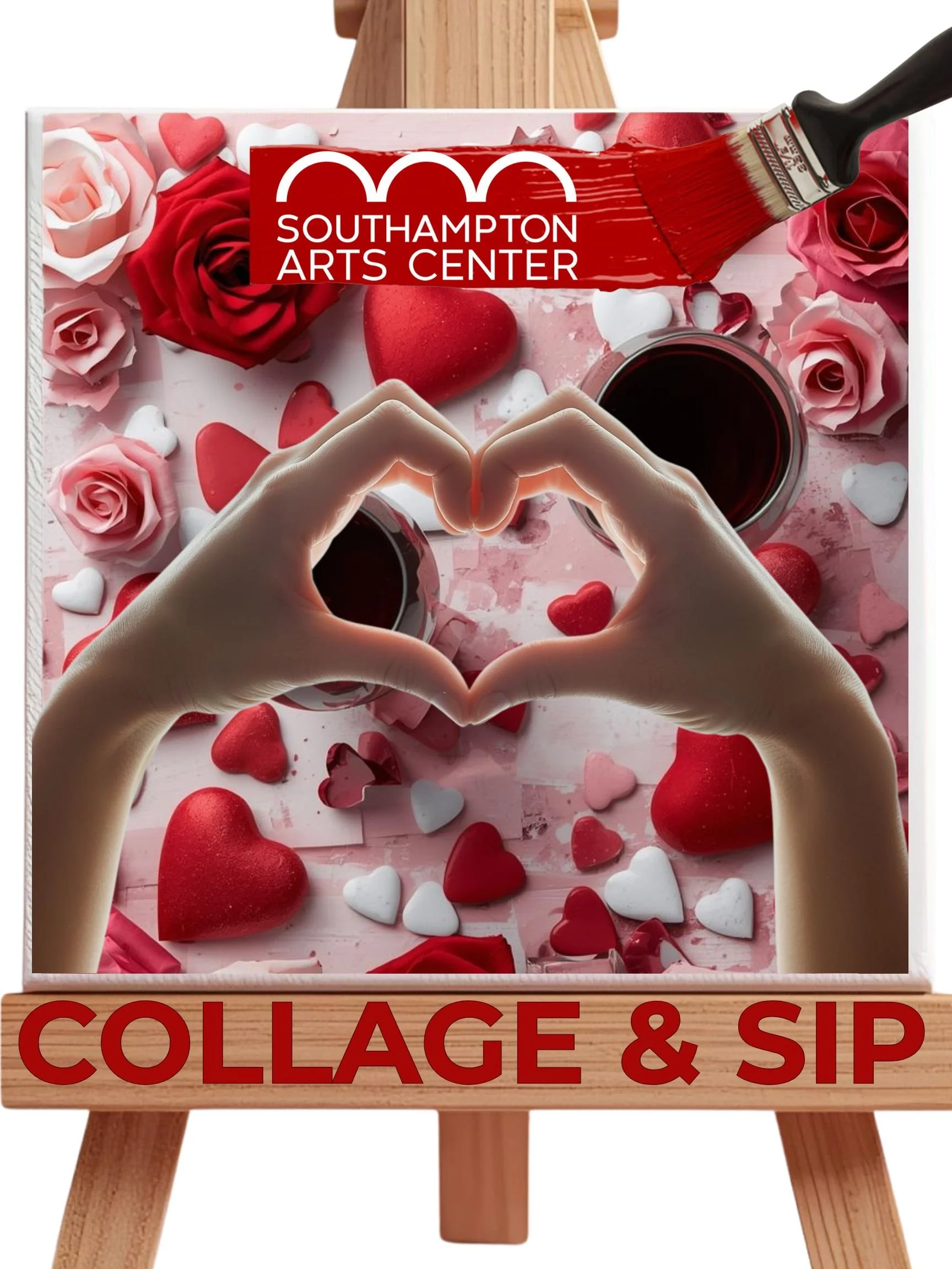 Valentine's Day Collage + Sip