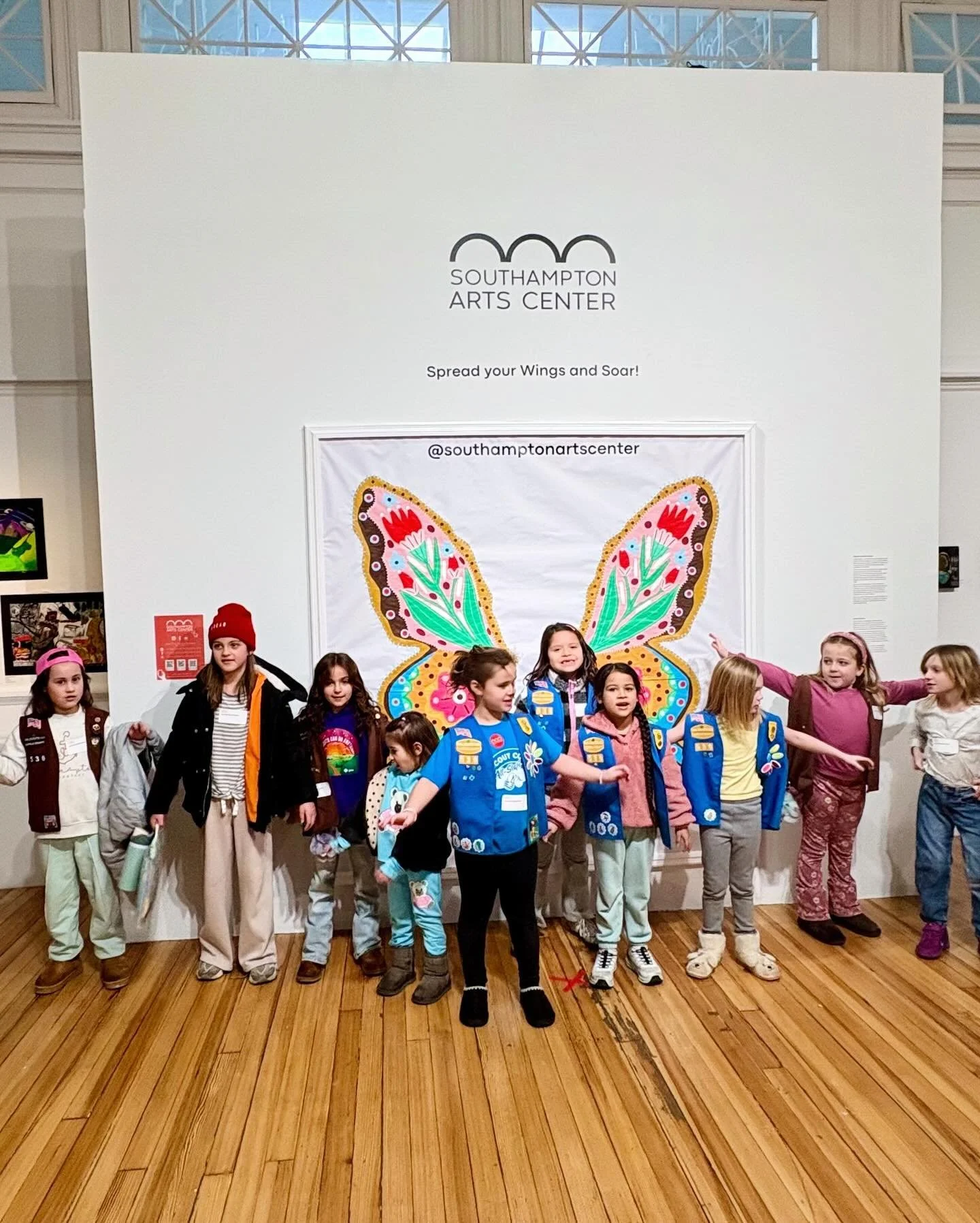 Today we loved welcoming our local Girl Scouts for a tour of &ldquo;First Light: Celebrating Student Artists of Southampton&rdquo;, followed by a Valentine&rsquo;s collage workshop with Deborah Acquino. Seeing young visitors explore the exhibition an