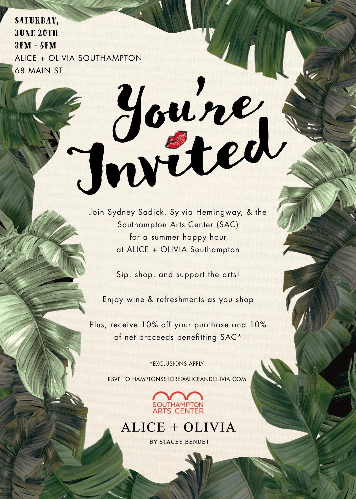 FUNDRAISER: SIP + SHOP at Alice and Olivia 