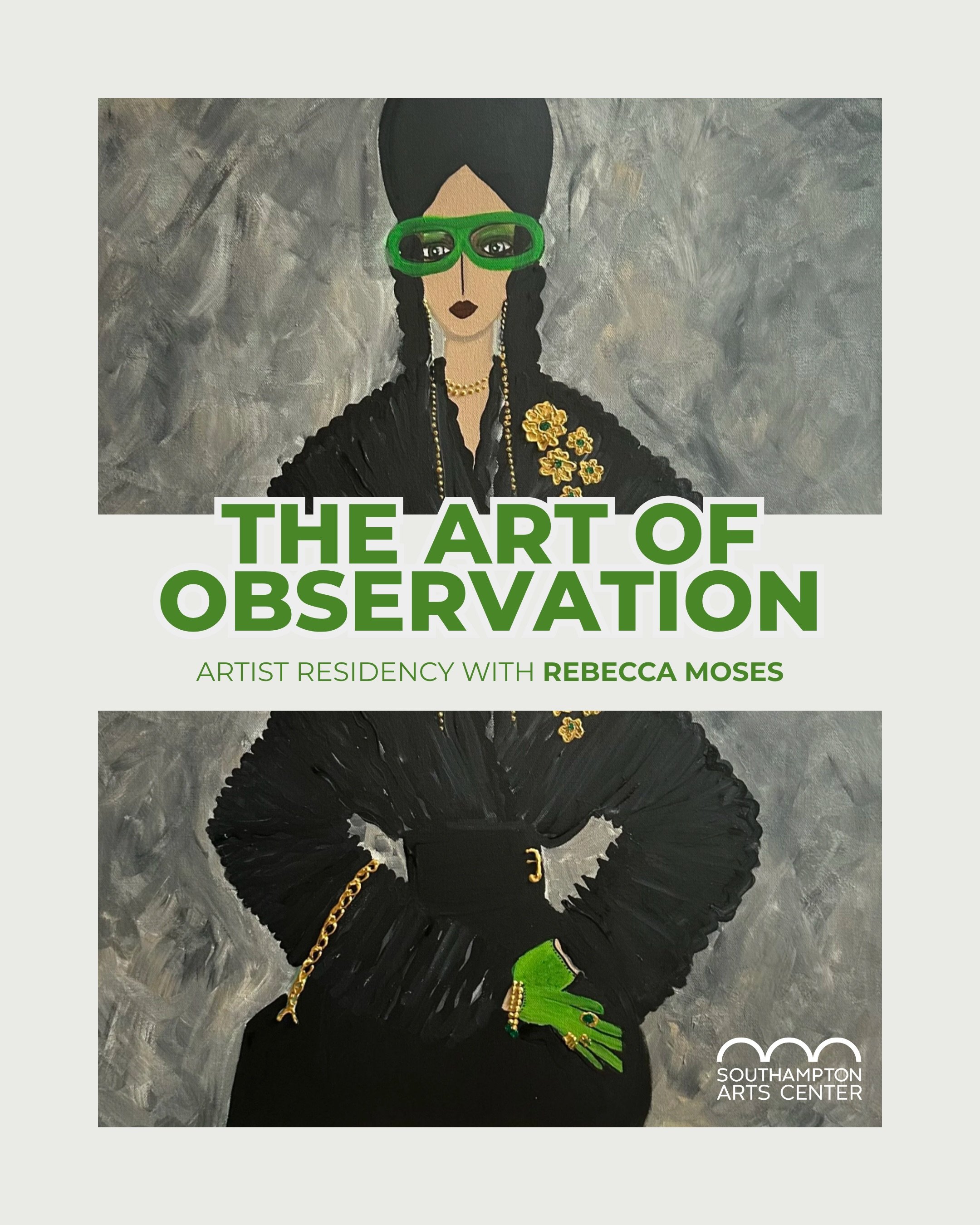 Come see creativity happen in real time. 🎨✨

From August 26&ndash;31, Rebecca Moses brings The Art of Observation to Southampton Arts Center, transforming the space into her working studio and inviting you to see what happens between noticing someth