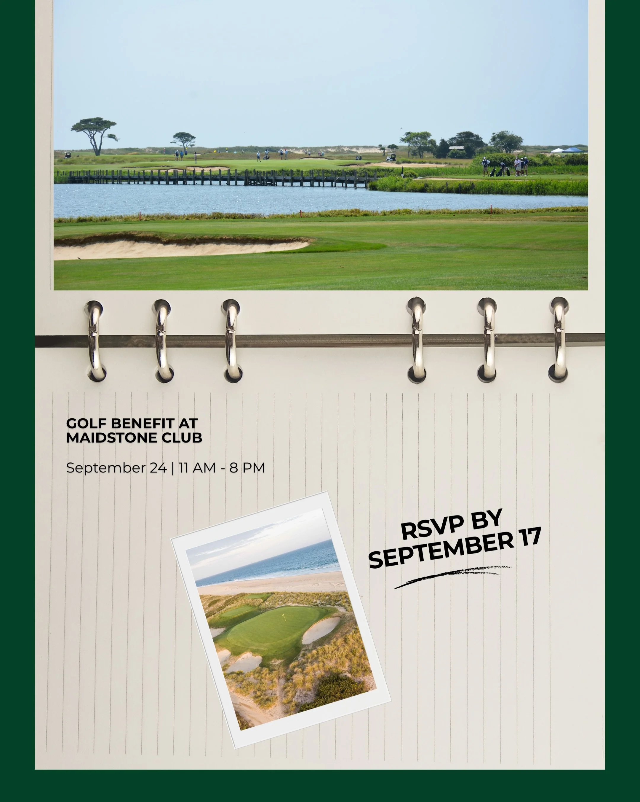 The RSVP deadline is approaching! You have just 3 days left to confirm your spot for the Southampton Arts Center Golf Benefit at the iconic Maidstone Club. ⛳️

Founded in 1891 and consistently ranked among the country&rsquo;s Top 100 golf courses, Ma