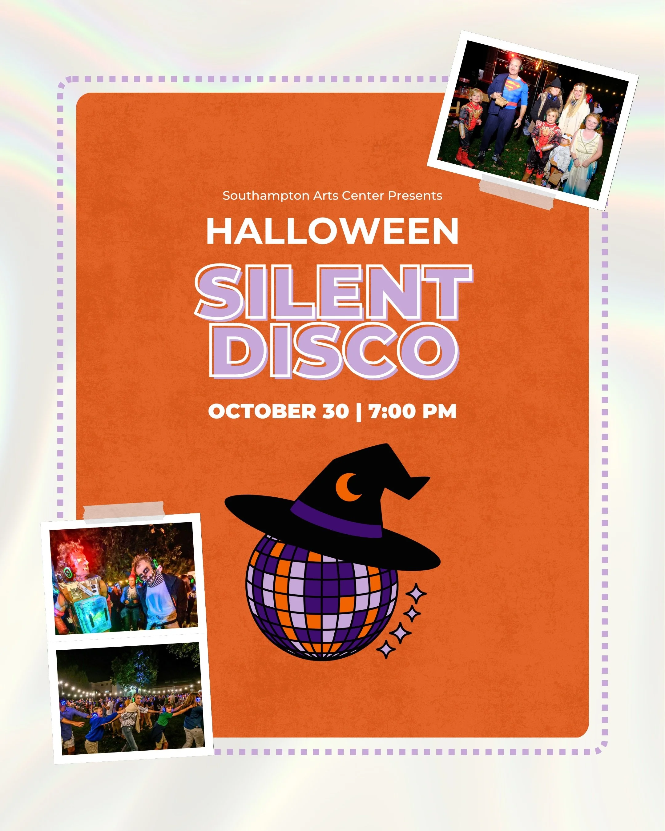 We&rsquo;re so excited to announce that Halloween Silent Disco is back at SAC! 🎧🎃

Join us Friday, October 30 at 7 PM for a night of dancing with Quiet Events&rsquo; LED headphones and three music channels to choose from.

Pre-registration is stron