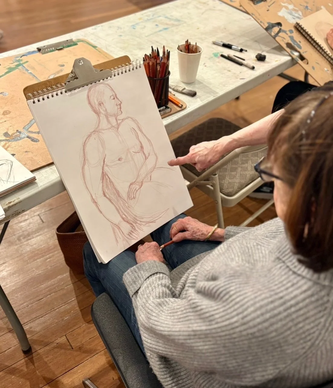 Figure Drawing returns Friday, October 9! ✏️

Join artist Linda Capello for a figure drawing workshop working from a live model. Explore line, mass, gesture, proportion, and foreshortening through a series of short poses leading into one long pose, w