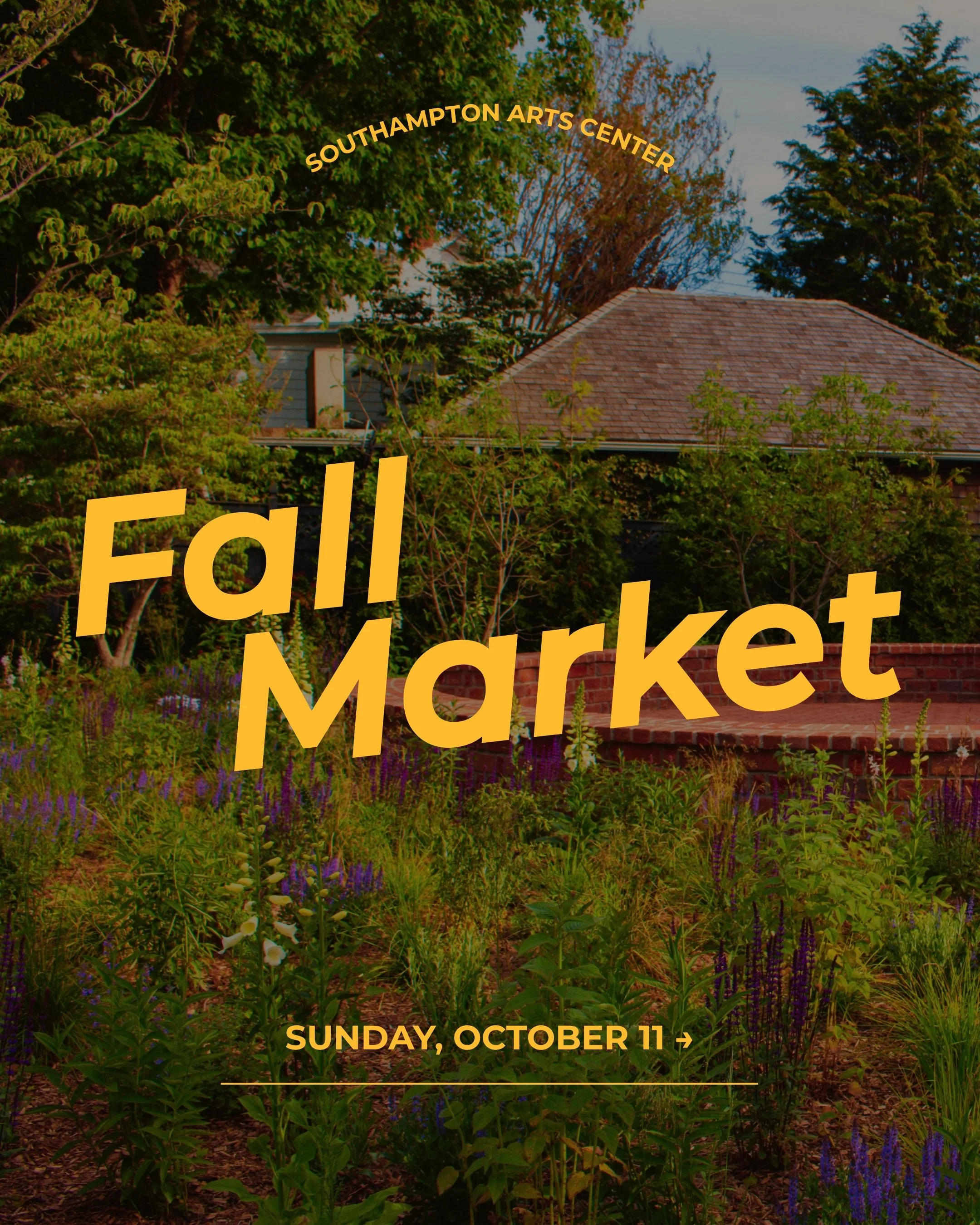Fall Market is this Sunday at Southampton Arts Center! 🍂

In collaboration with the Hamptons Business Expo, we&rsquo;re bringing the community together for a free, family-friendly day filled with local vendors, Salsa and Zumba classes, a DJ, live mu