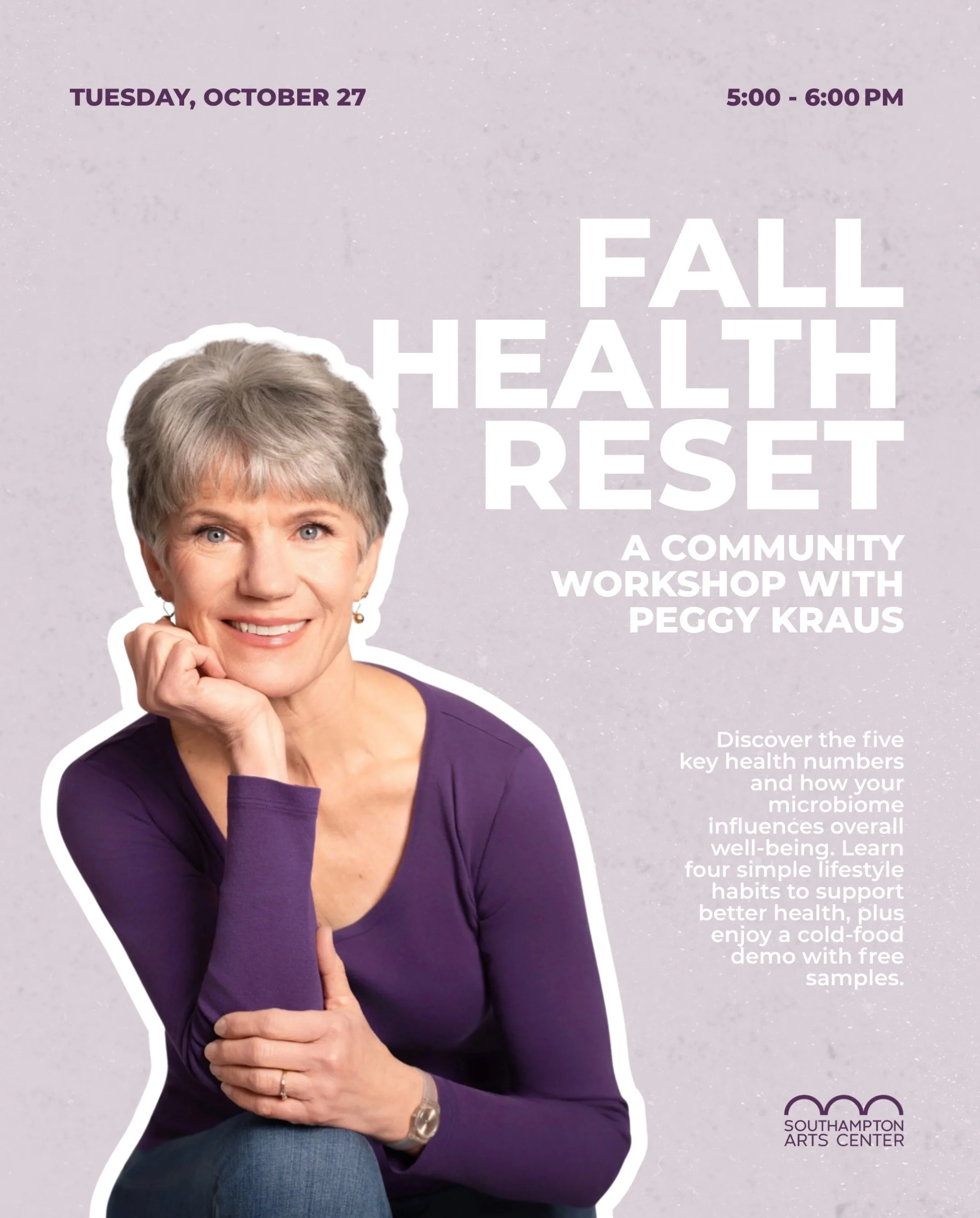 Ready for a fall health reset? Join Peggy Kraus for a practical, approachable look at the five health numbers that matter most and how your microbiome connects them all.

Learn how everyday habits can support a healthier microbiome, more stable energ