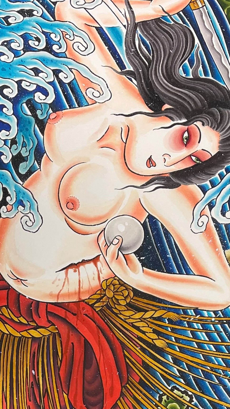 Large Pearl Diver Print