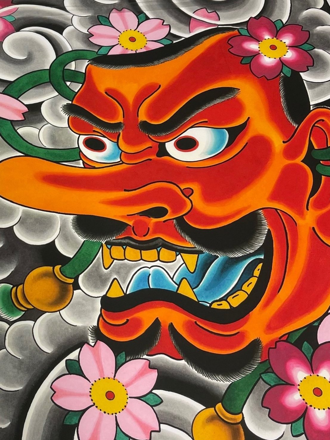 Tengu Mask Print