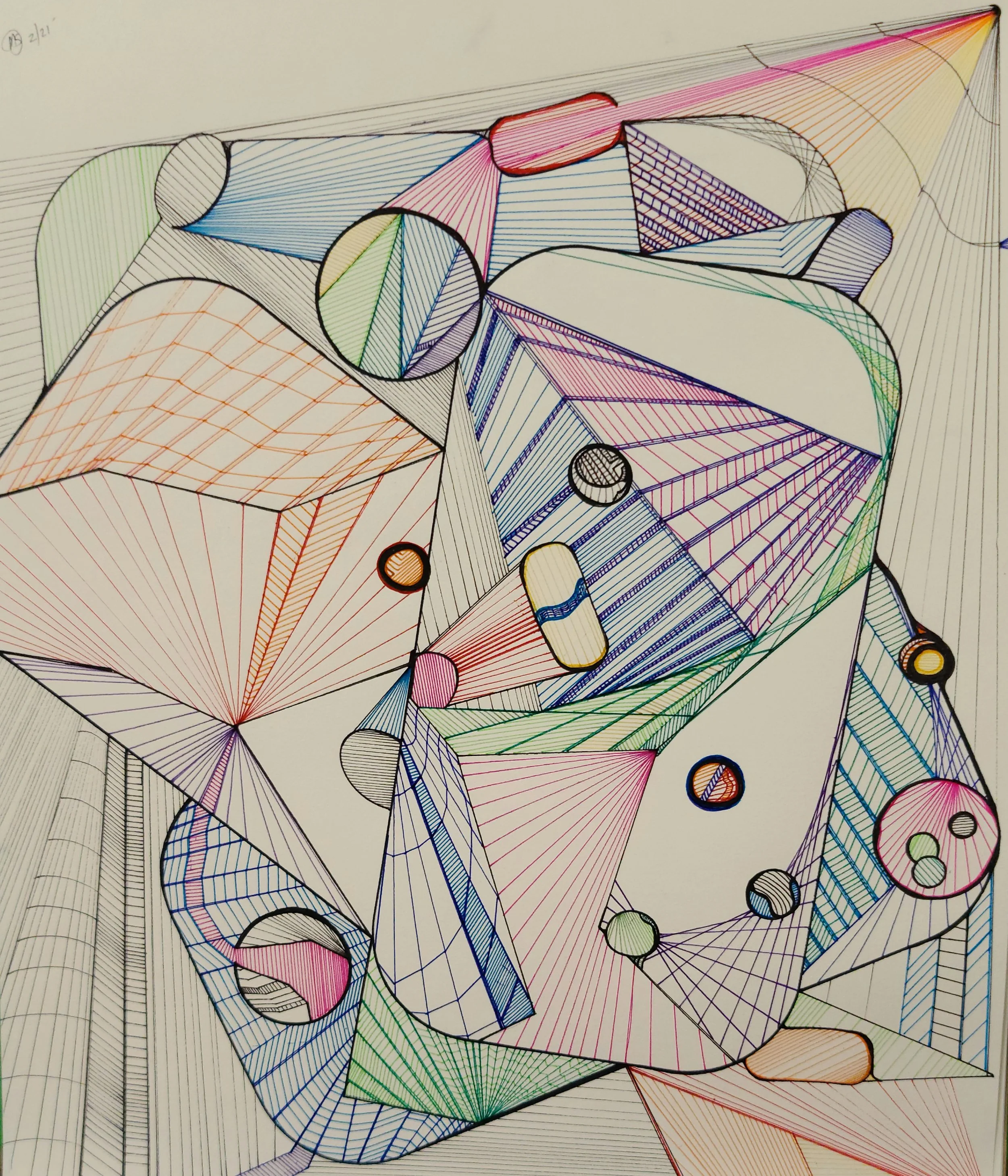El Pan Respira — Colored Pen (Fine-Art Print)