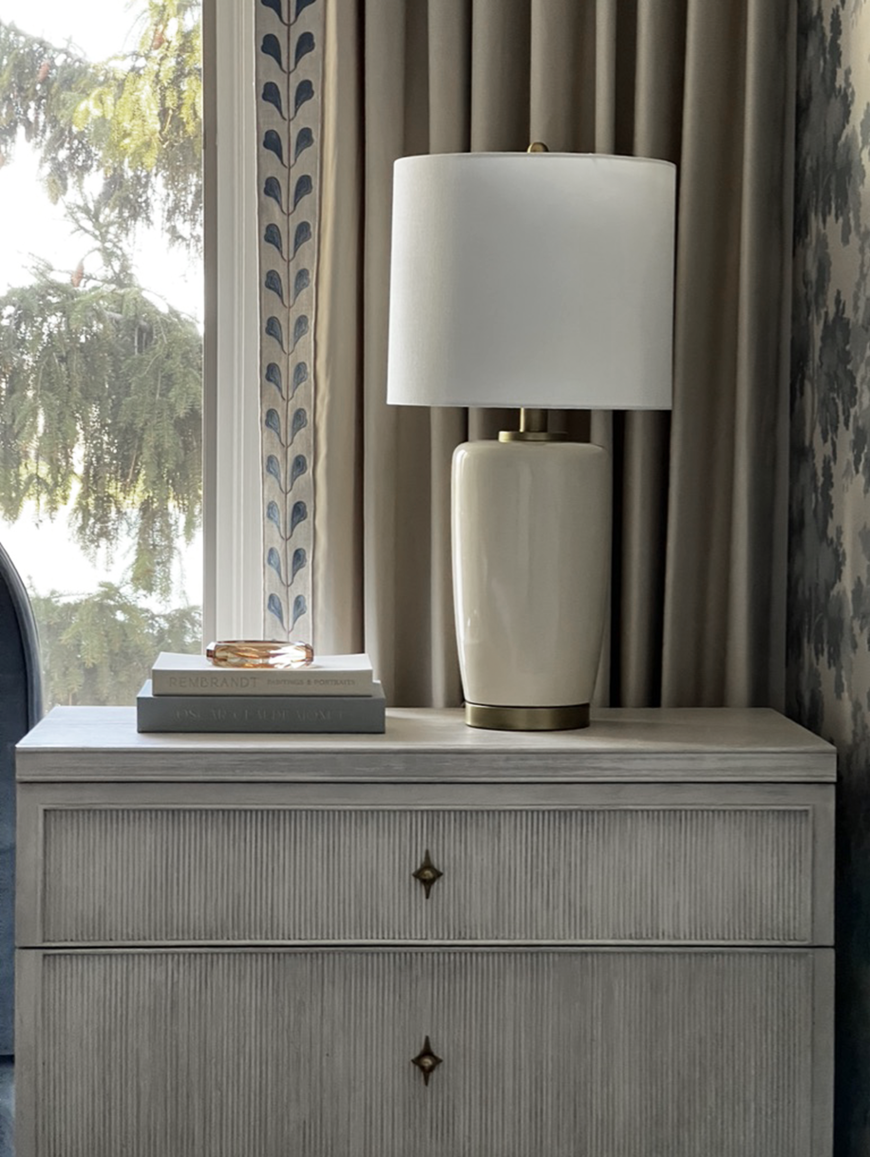 detail of nightstand