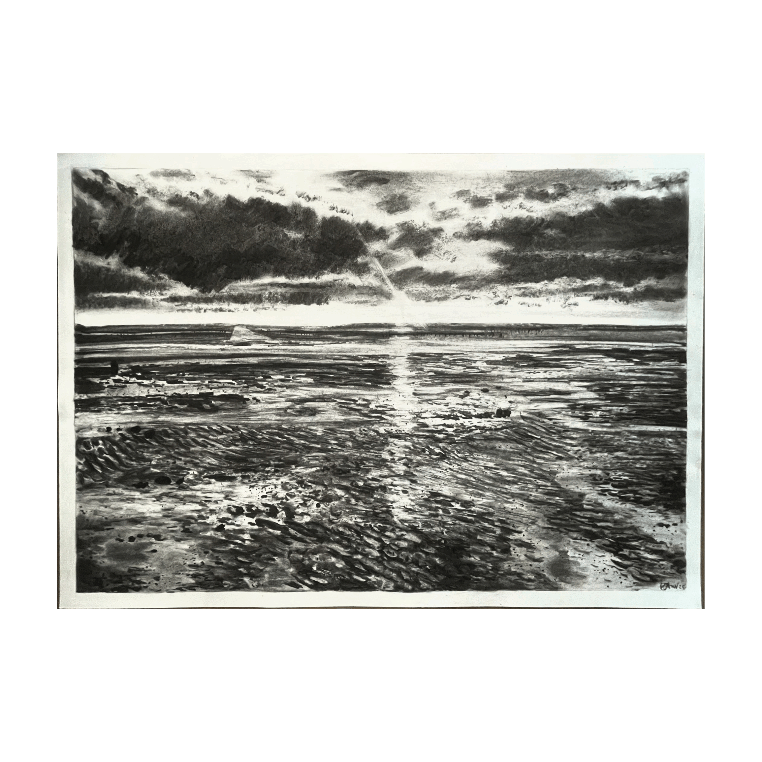 Whitstable in Charcoal 10, A1 drawing