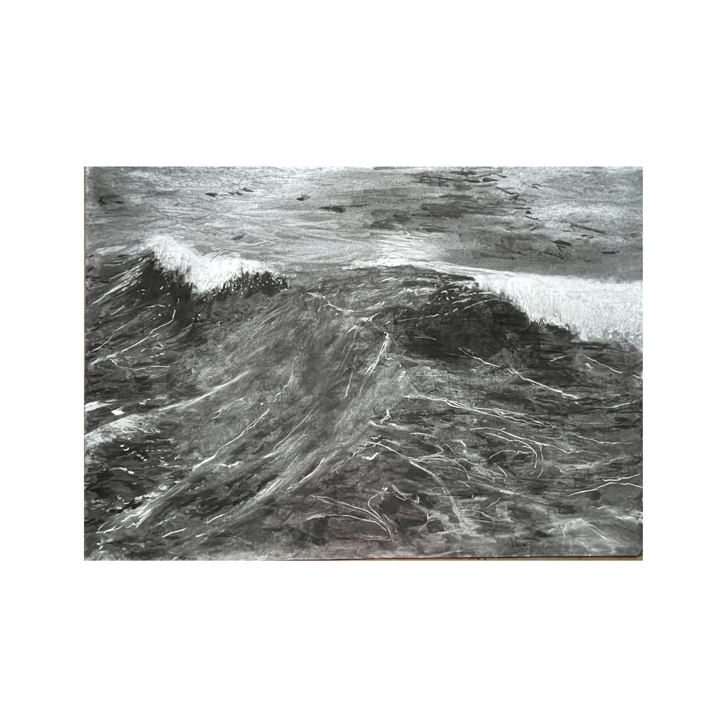 Whitstable in Charcoal, A1 drawing