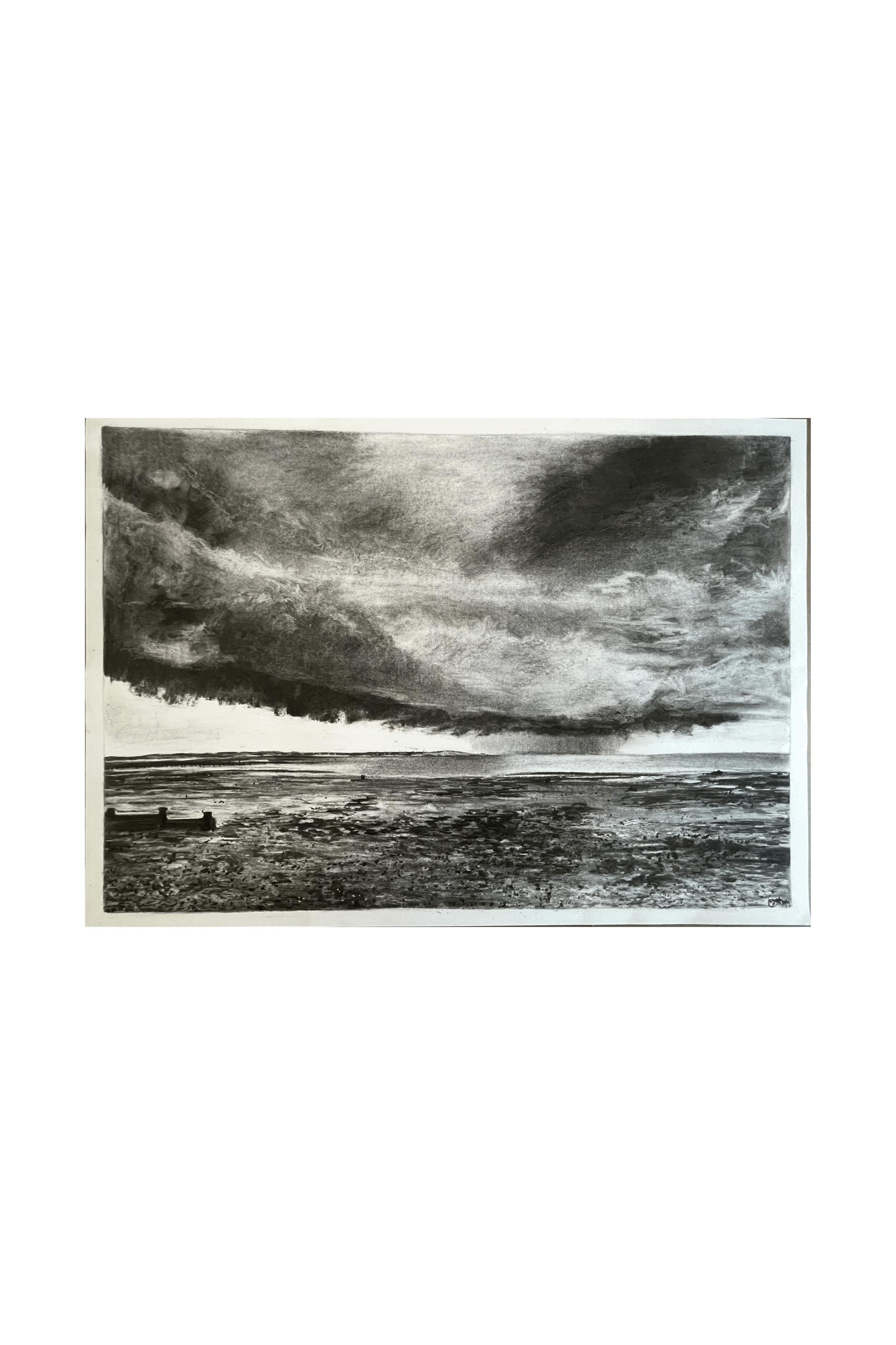 Whitstable in Charcoal, A1 drawing