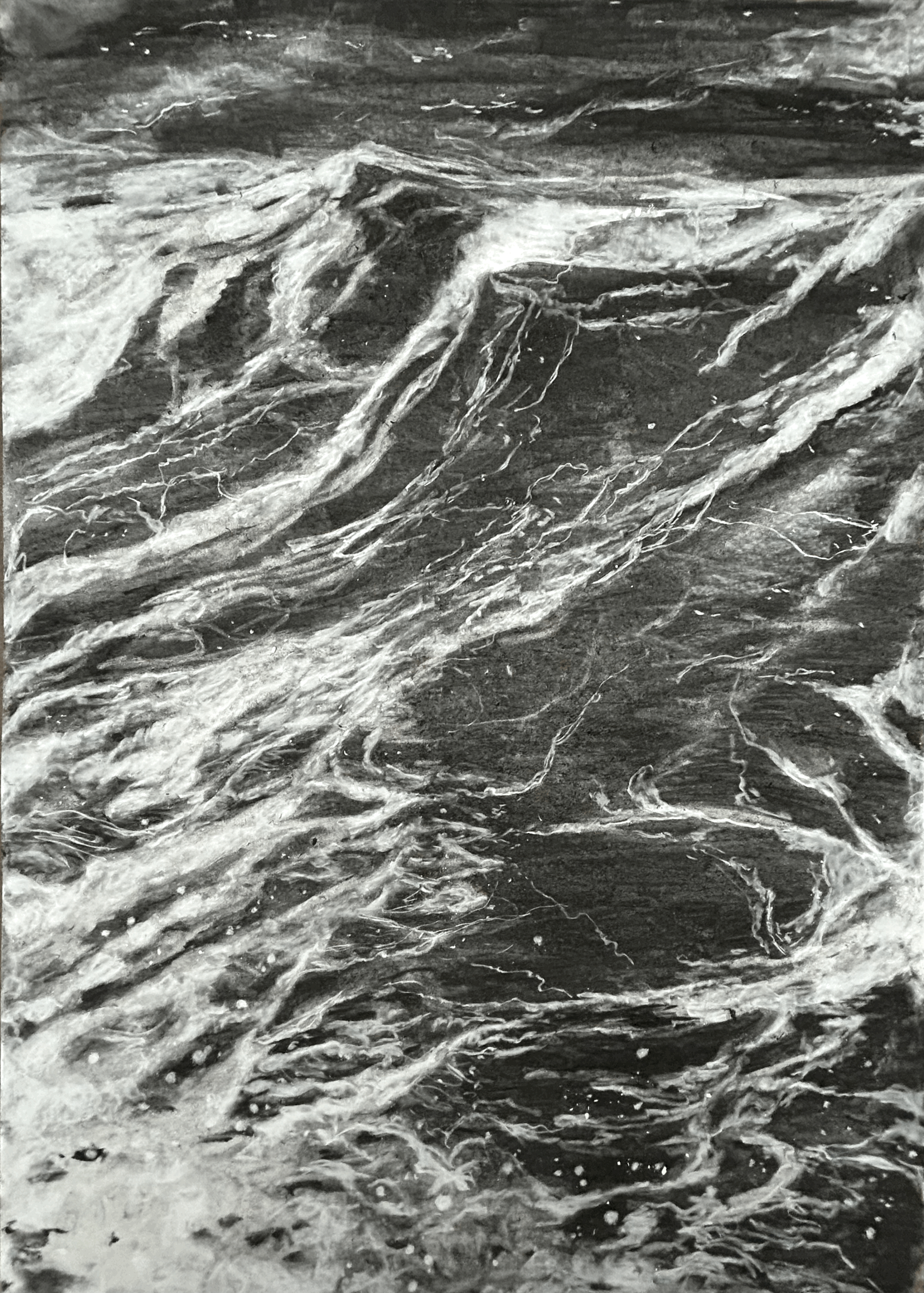 Whitstable in Charcoal, A1 drawing