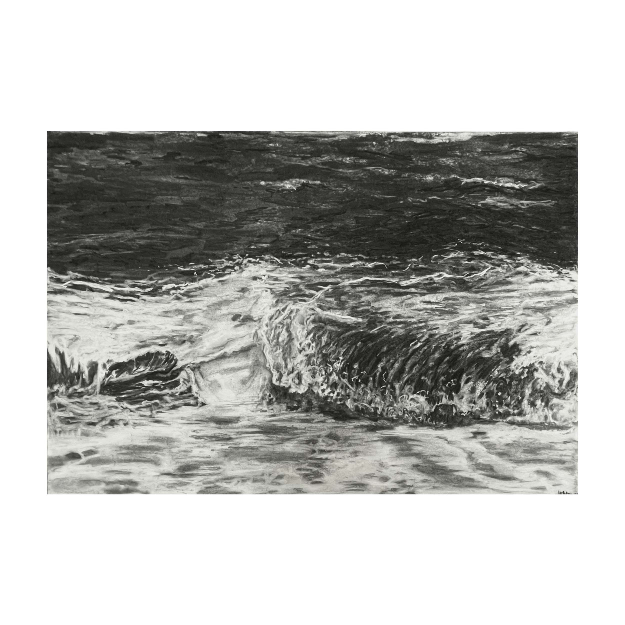 Whitstable in Charcoal 11, A1 drawing