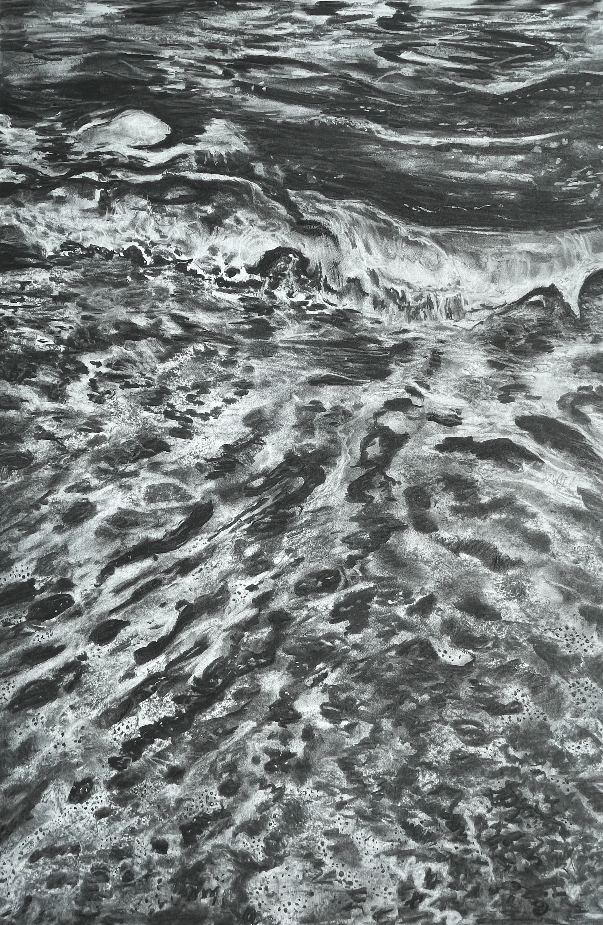 Whitstable in Charcoal 8, A1 drawing