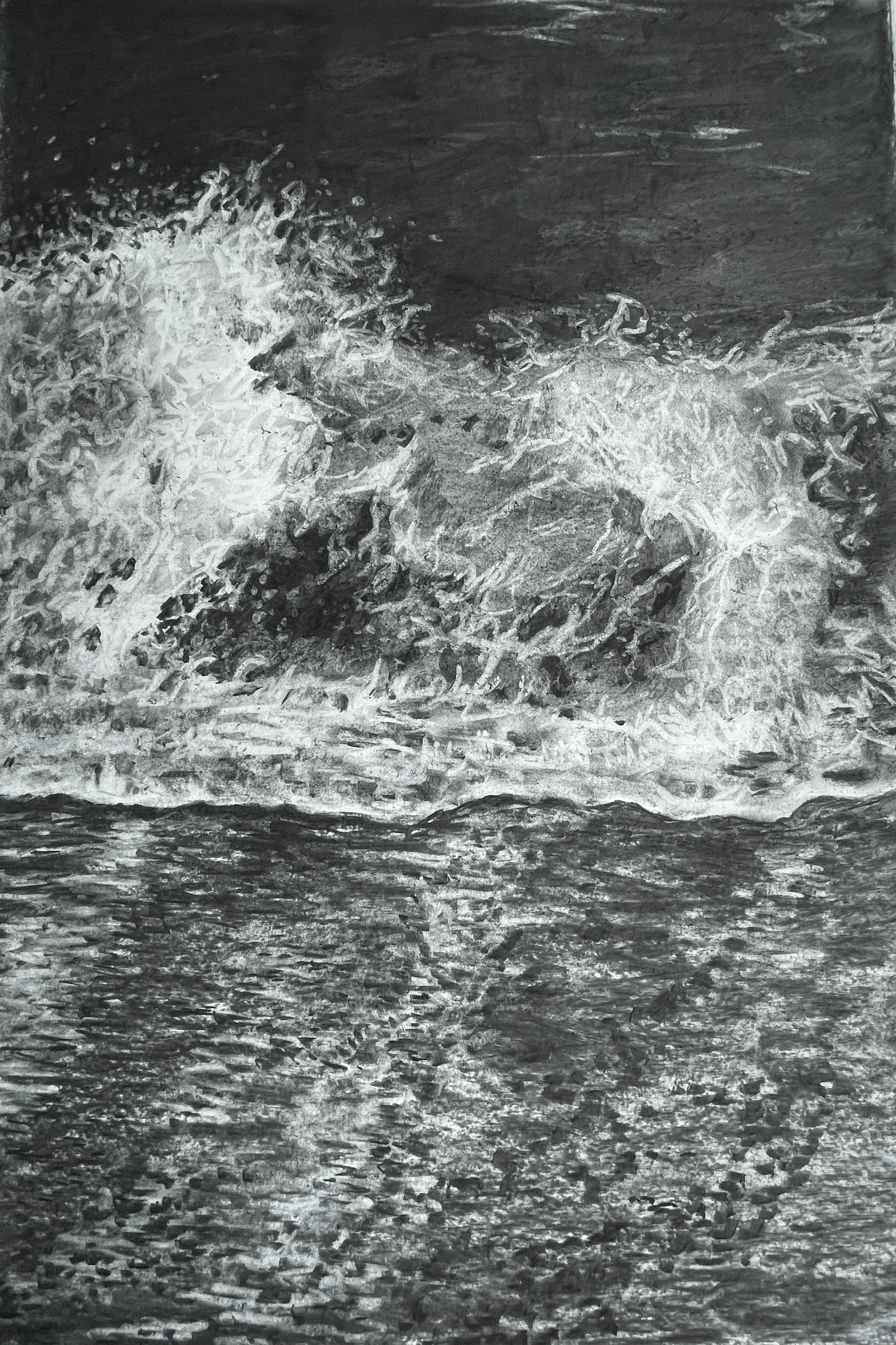 Whitstable in Charcoal 9, A1 drawing