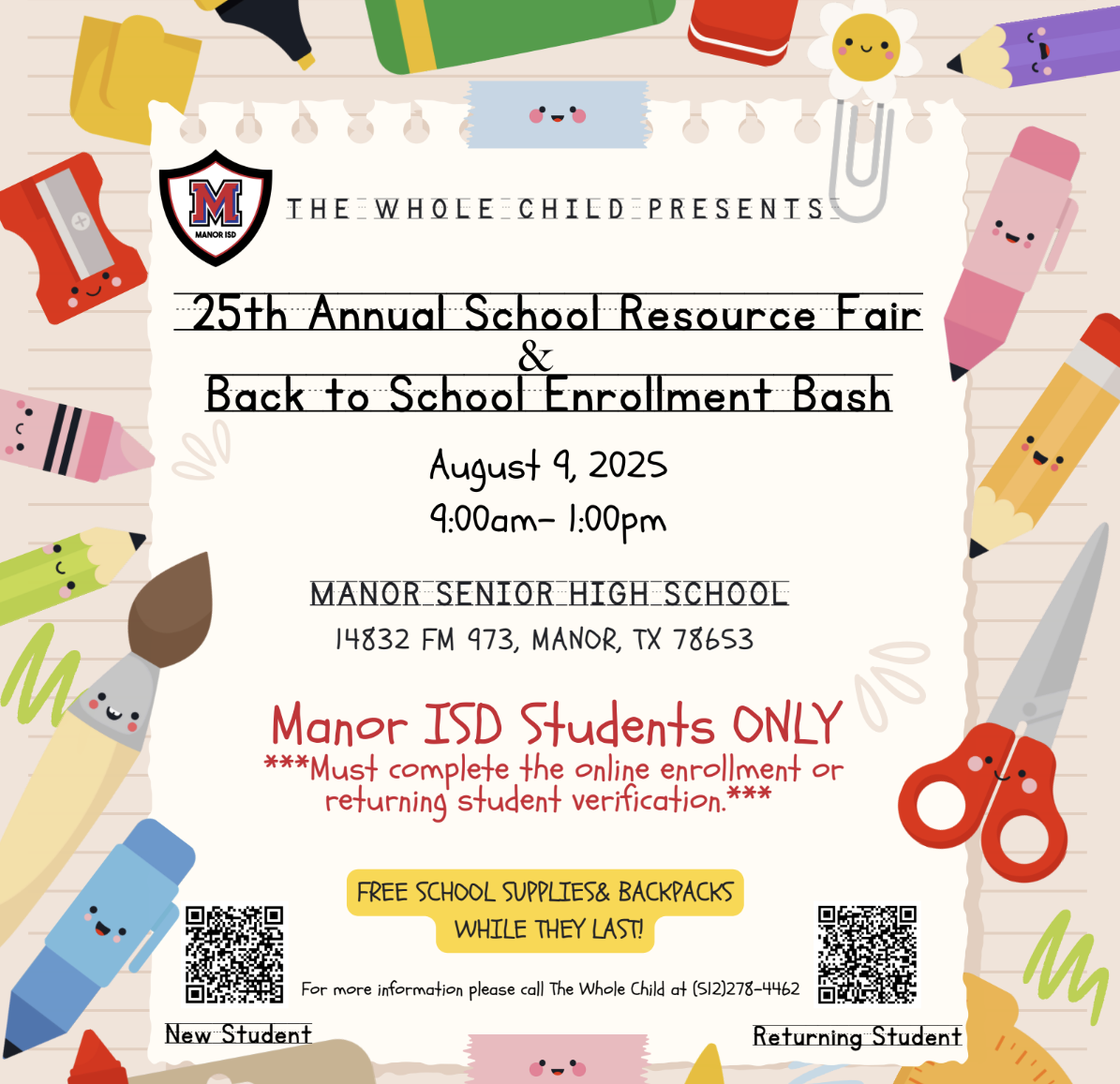 Manor ISD 25th Annual Back to School Bash
