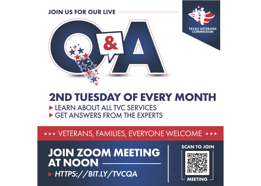 Texas Veterans Commission Monthly Q&A