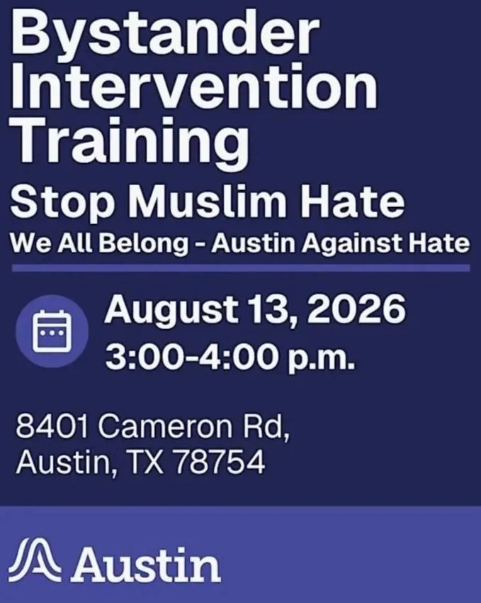 Stop Muslim Hate! Bystander Intervention Trainings