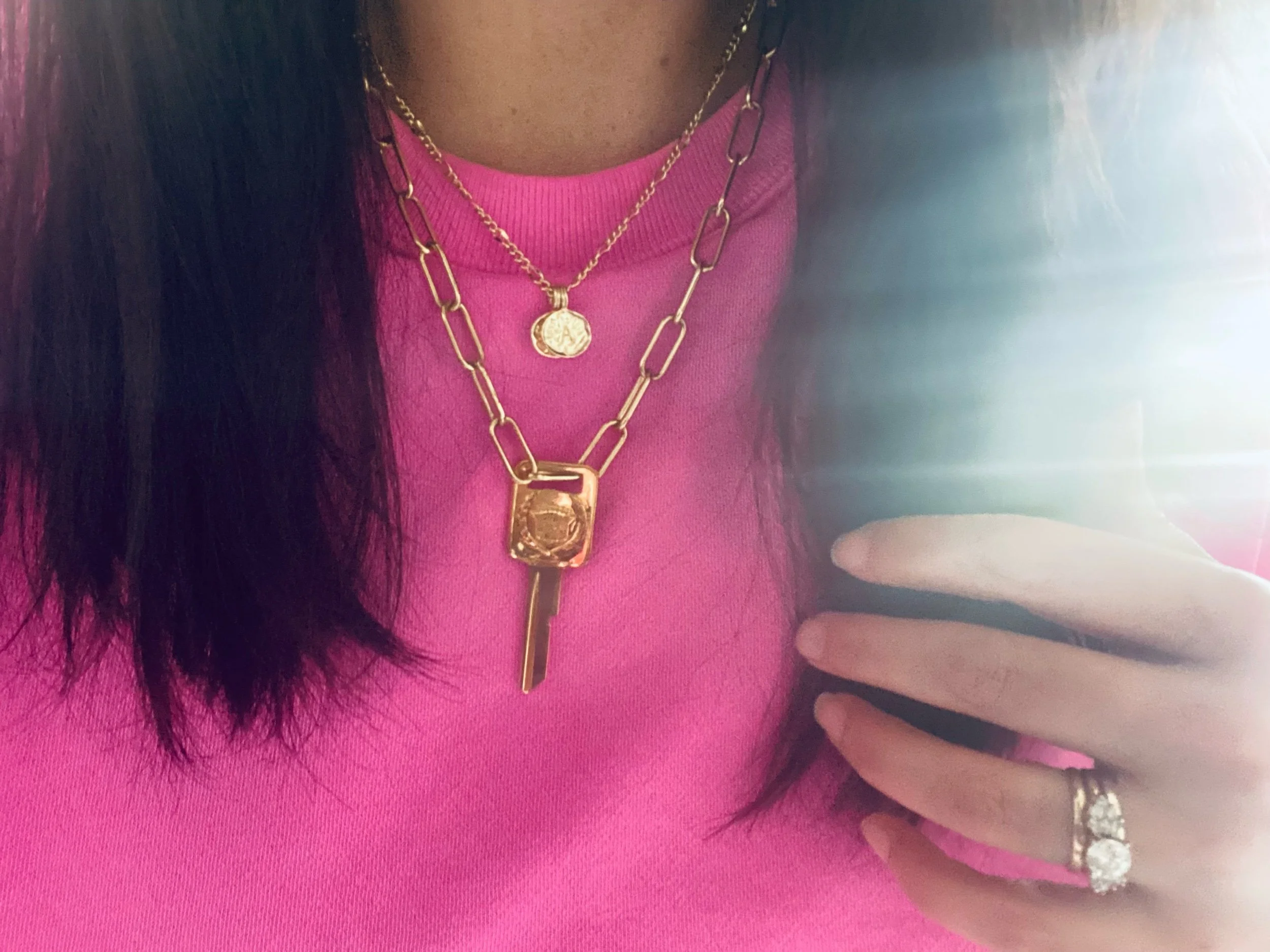 Keys to the Kingdom : 24k Gold Cadillac “E” Key Necklace