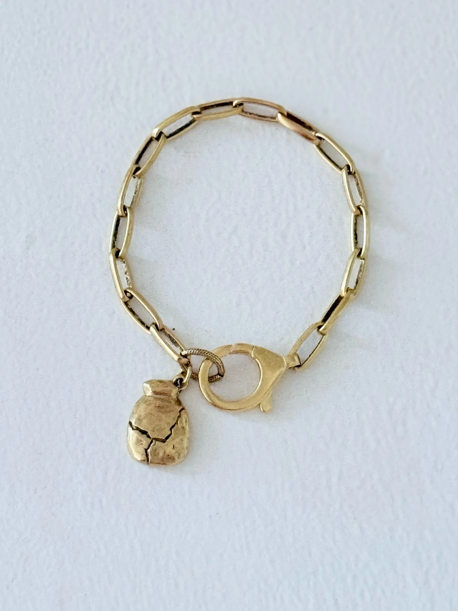 Leave Her Alone | Gold Alabaster Jar Bracelet