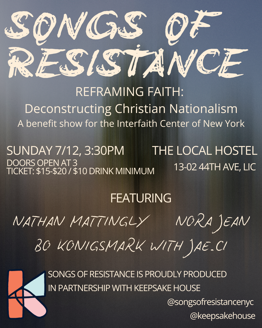 Songs of Resistance presents Reframing Faith