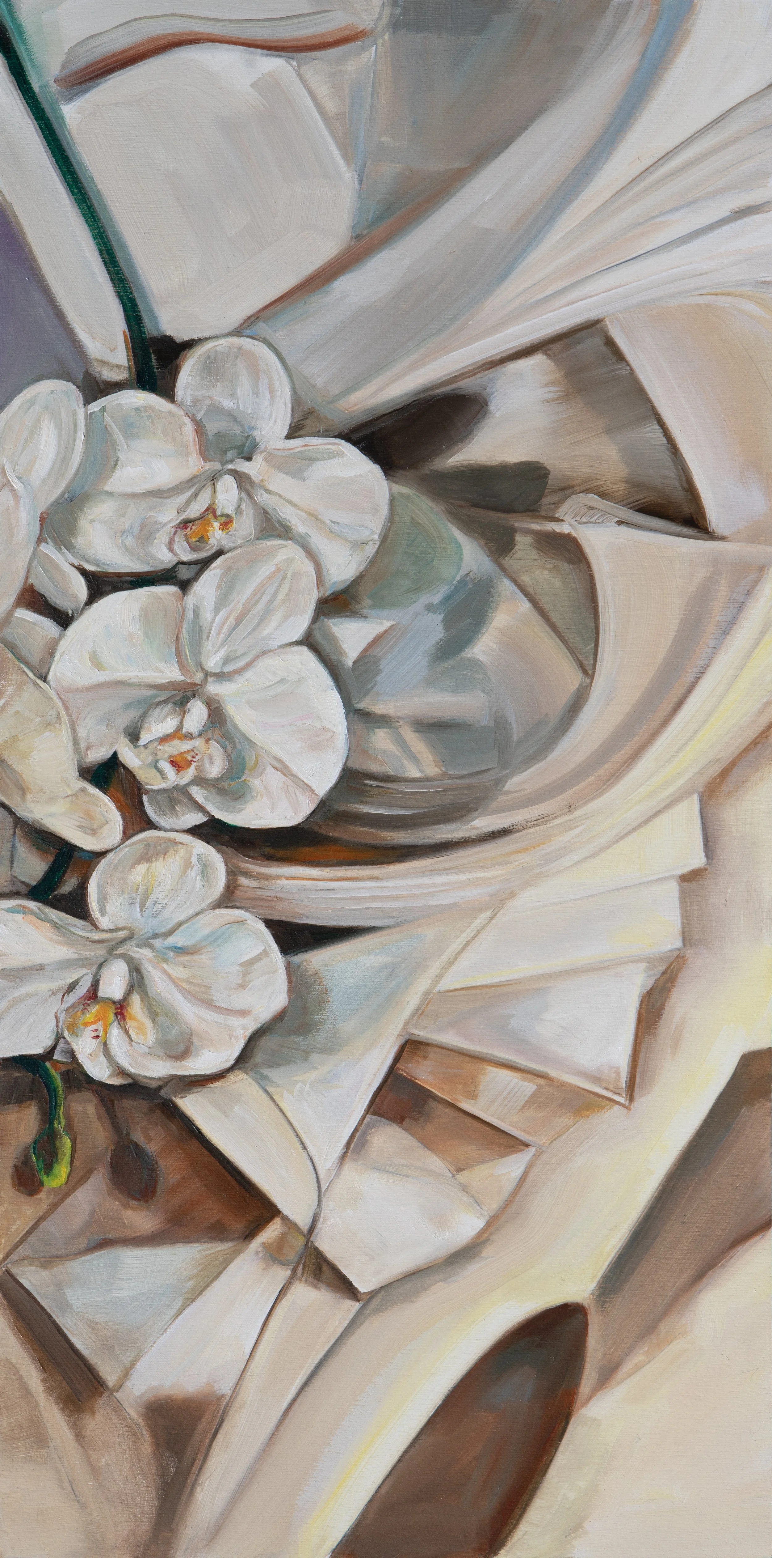 Angled orchids 12x 24".  2025