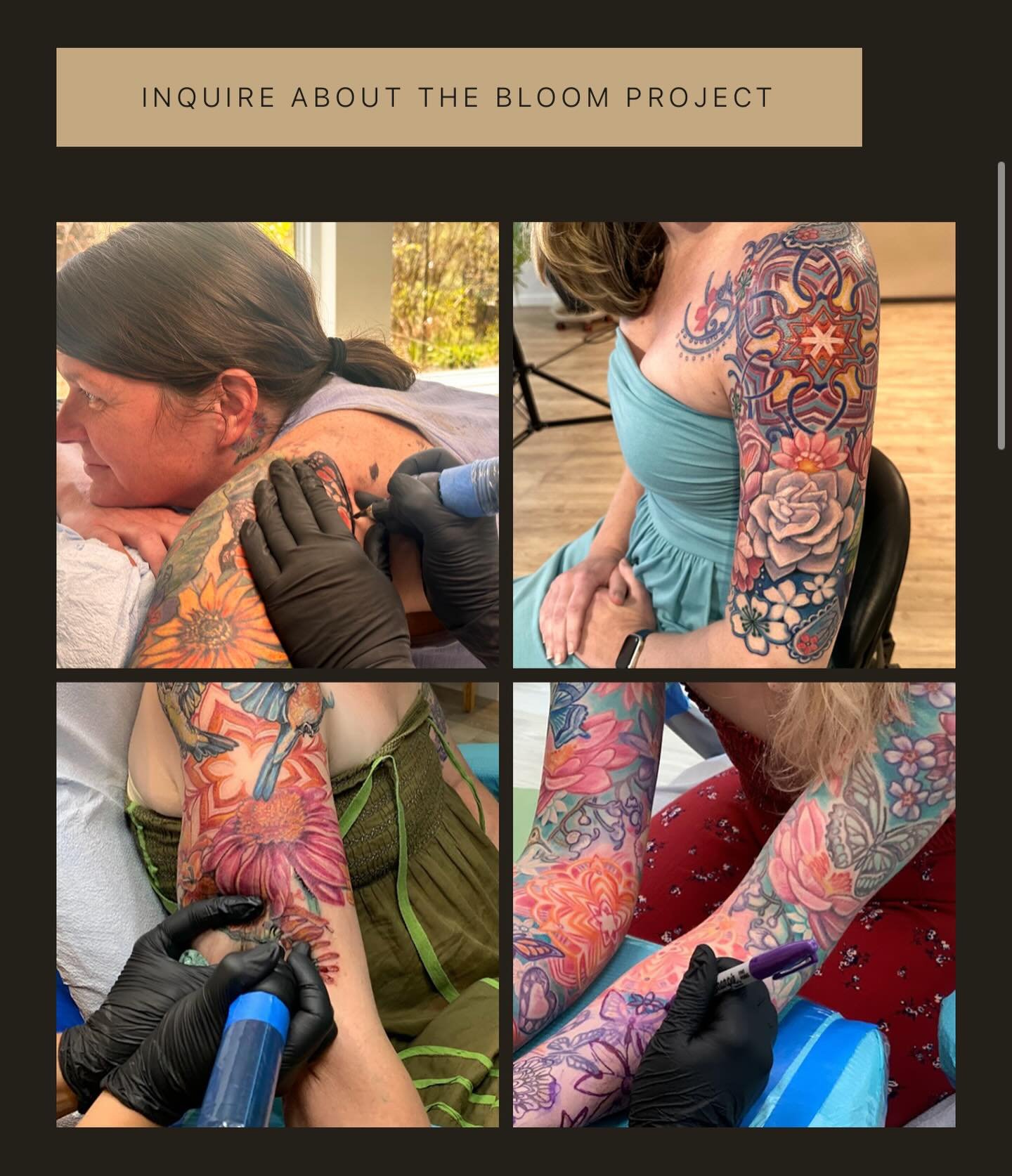 @thebloomproject_tattoo started with one tattoo and a conversation with @soundmaiz.. micheleaitchison.com