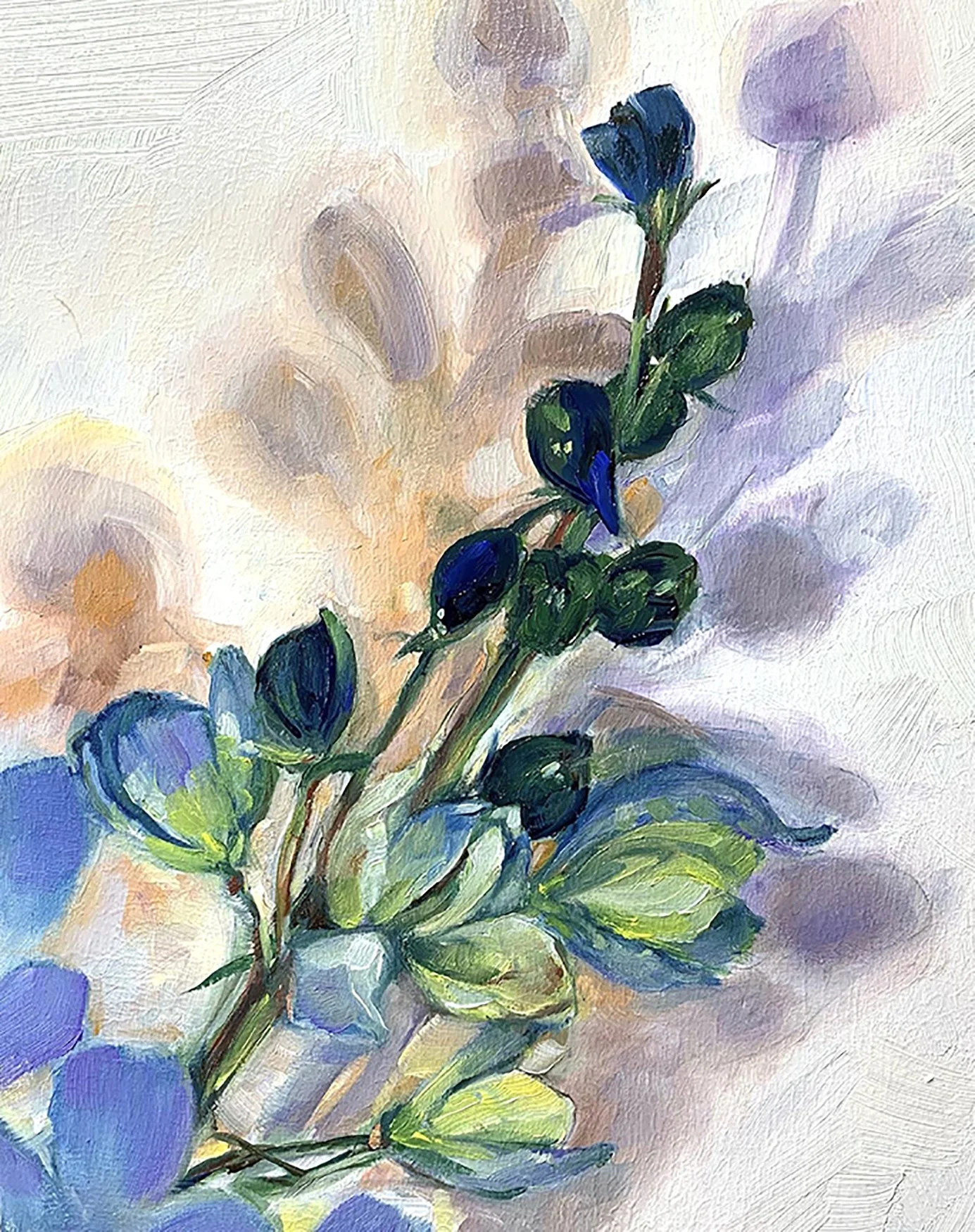 Larkspur, 9x12" 2023