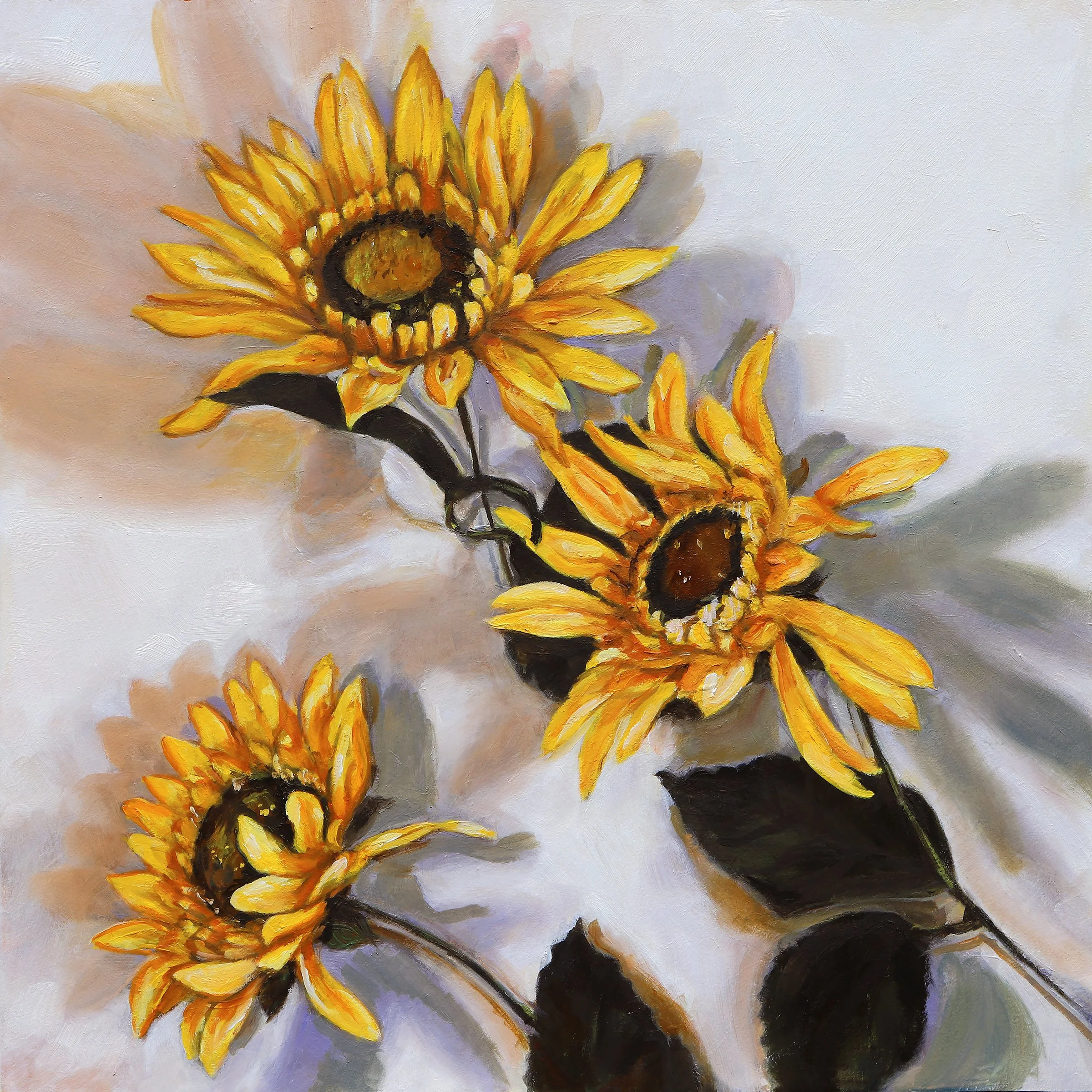 Sunflowers. 24x24" 2022