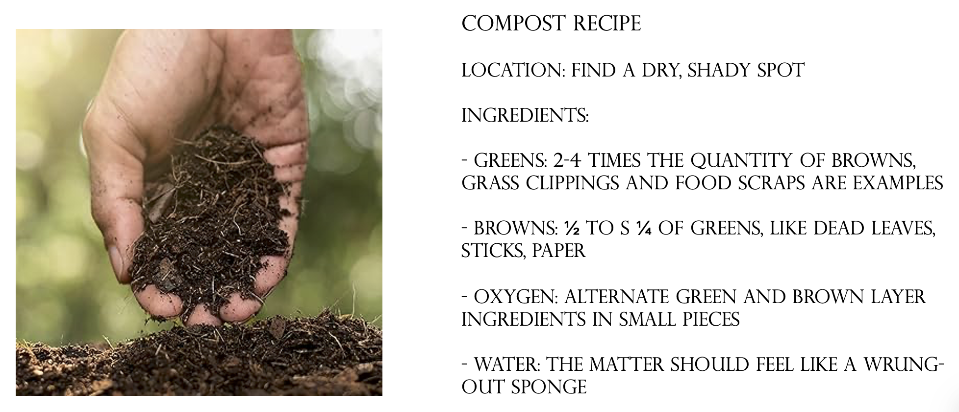  Compost changes soil structure, provides nutrients, improves water retention, and reduces waste 