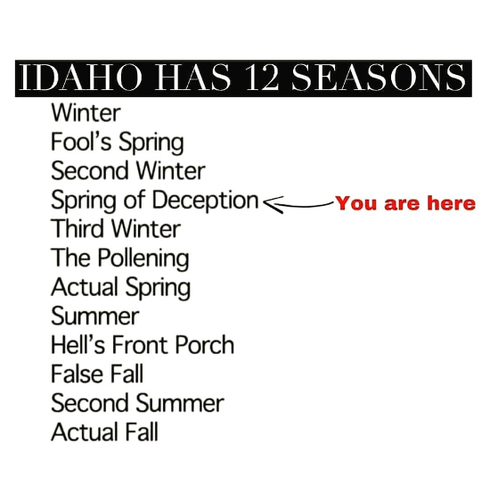 Idaho’s 12 Seasons