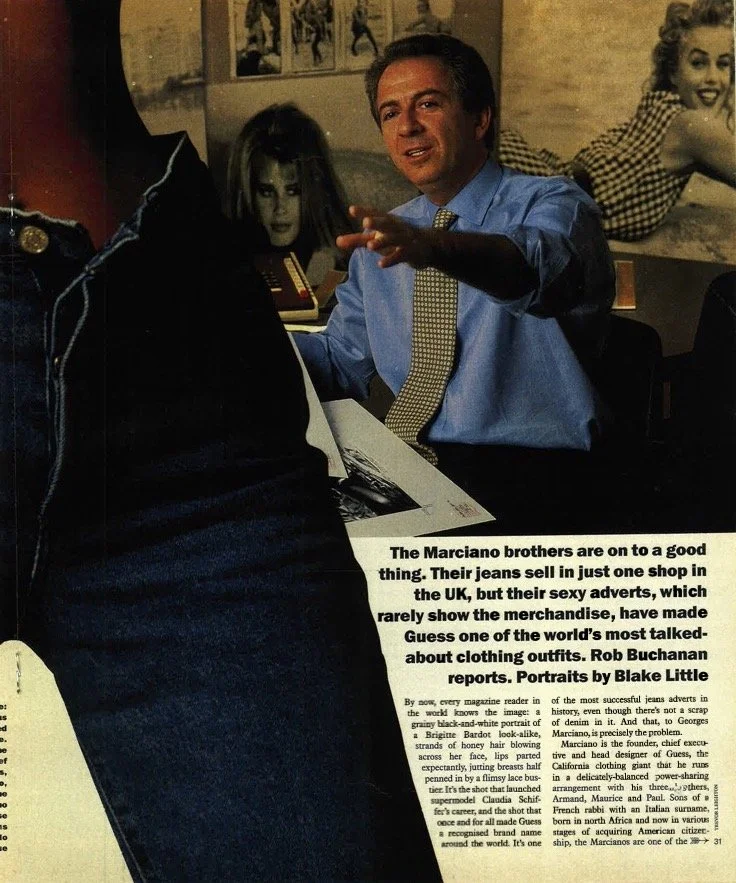 GUESS WHO?: Read The Sunday Times Magazine Article with Paul Marciano from 1992