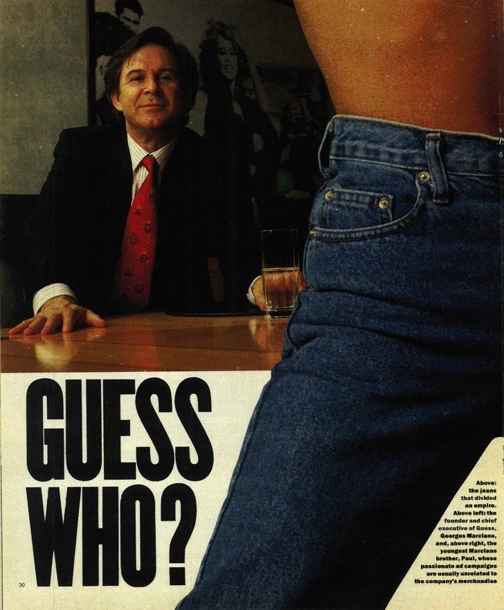 GUESS WHO?: Read The Sunday Times Magazine Article with Paul Marciano from 1992